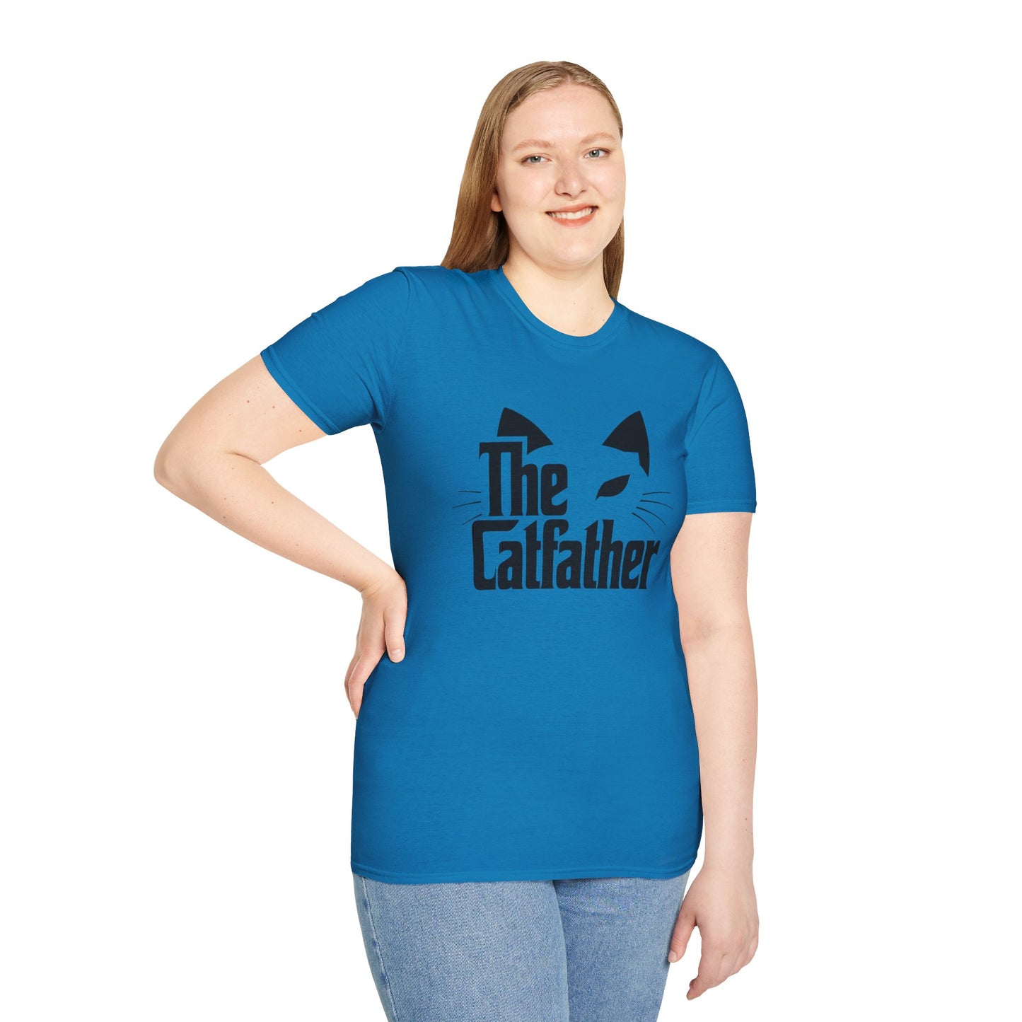 The Catfather 1 Unisex Softstyle T-Shirt 100% Cotton Graphic