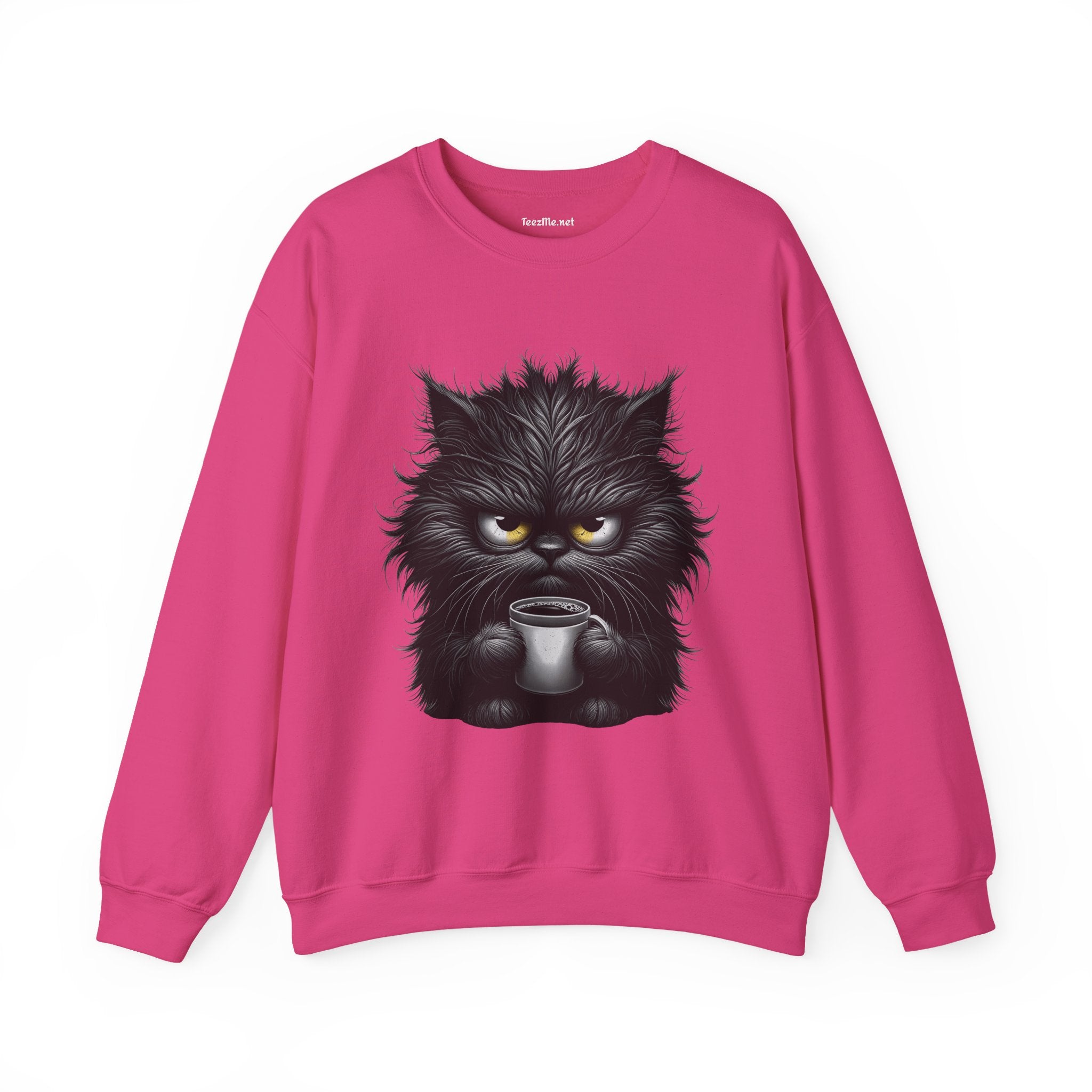 Adorable Grumpy Cat Unisex Heavy Blend™ Crewneck Sweatshirt Graphic