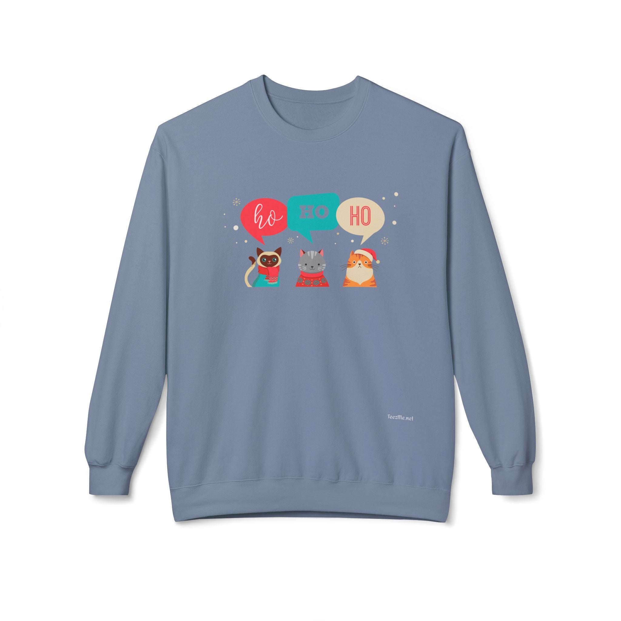 Ho Ho Ho - Unisex Midweight Softstyle Fleece Crewneck Sweatshirt