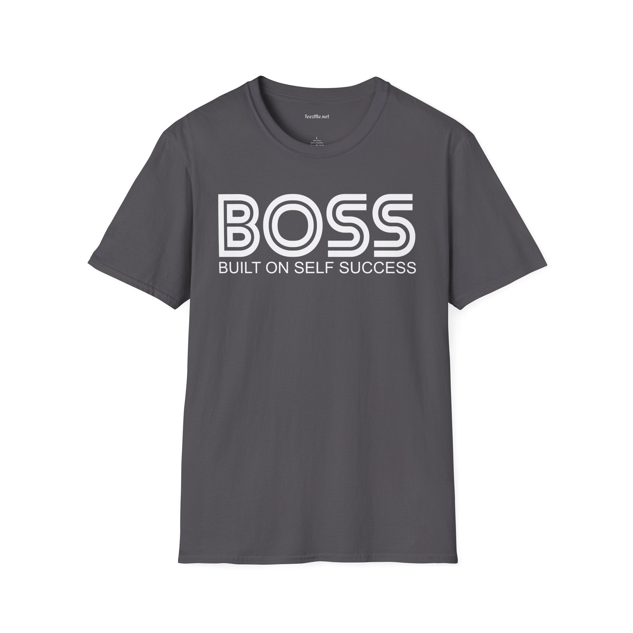 BOSS Built On Self Success Unisex Softstyle T-Shirt 100% Cotton Graphic