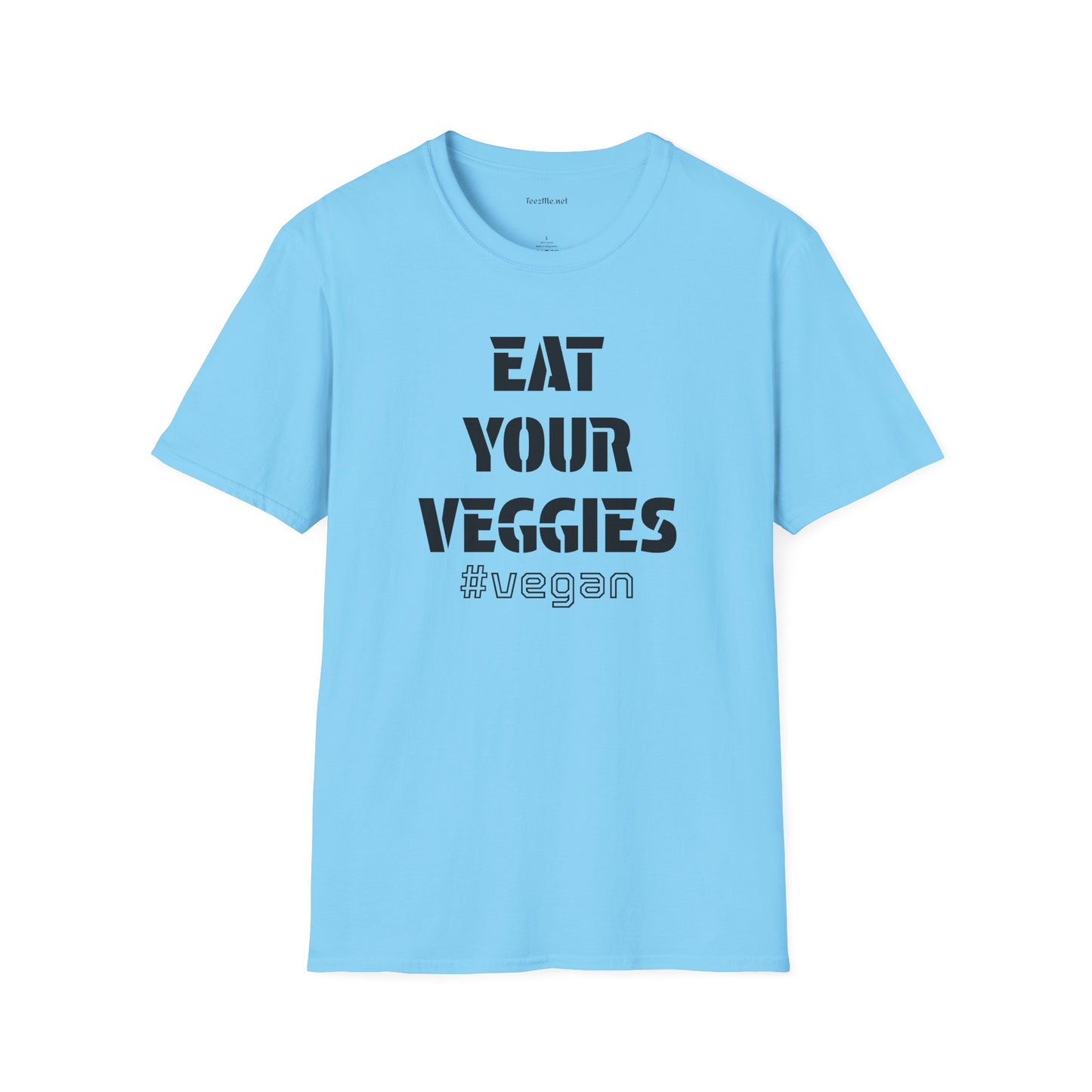 Eat Your Veggies #vegan Unisex Softstyle T-Shirt 100% Cotton Graphic