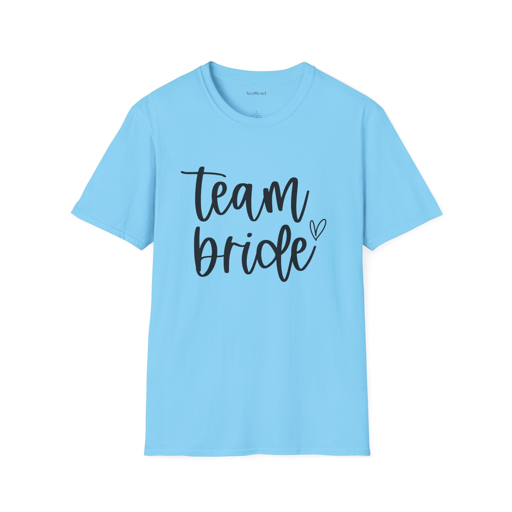 Team Bride Unisex Softstyle T-Shirt 100% Cotton Graphic Bridal Party