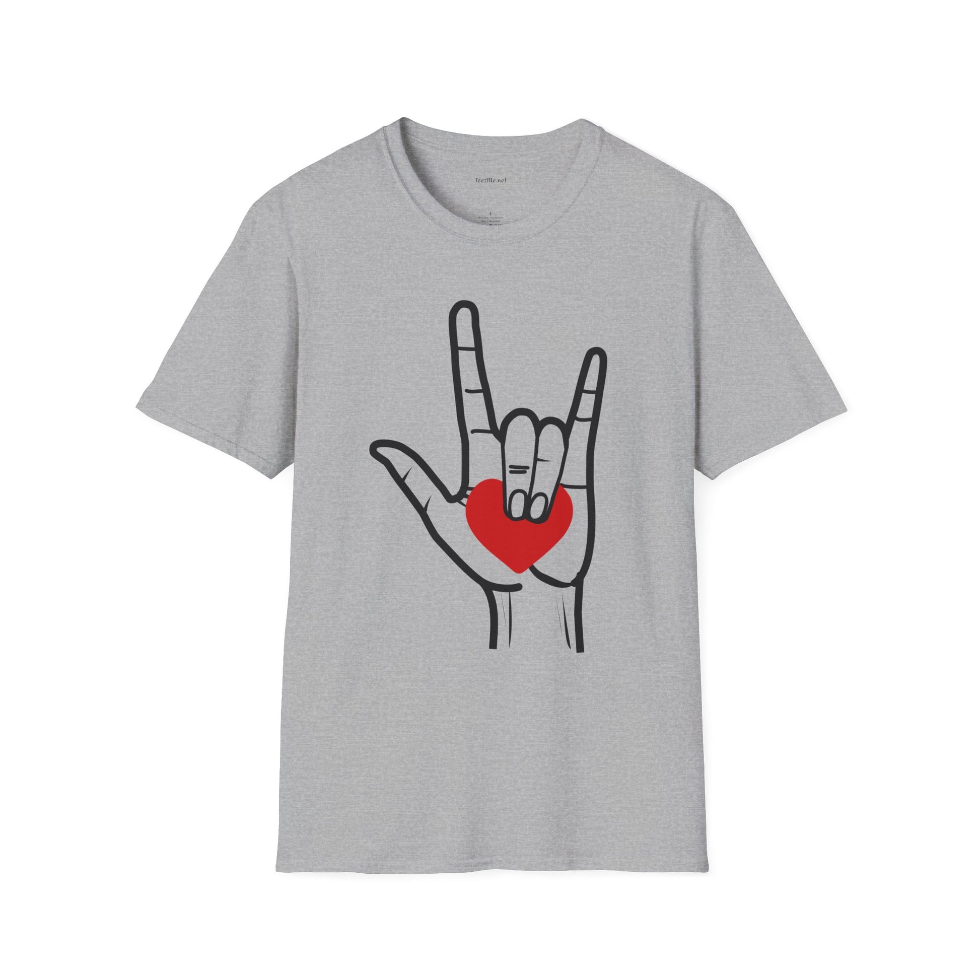 ASL Love  - Unisex Softstyle T-Shirt 100% Cotton Graphic