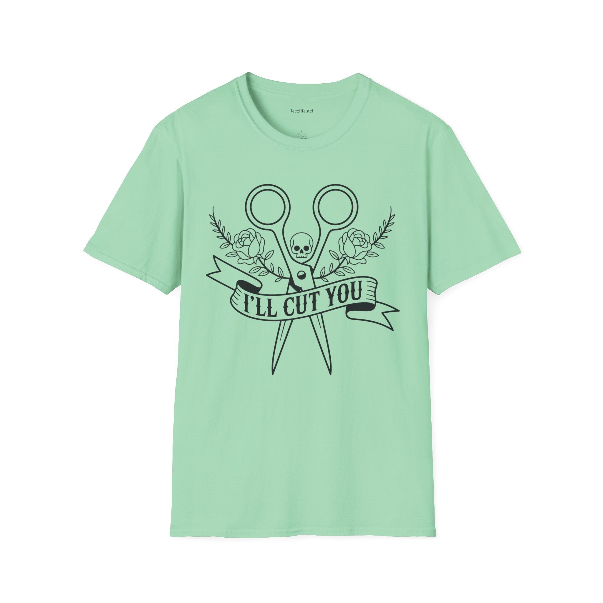 I'll Cut You Hairstylist Love Unisex Softstyle T-Shirt 100% Cotton Graphic