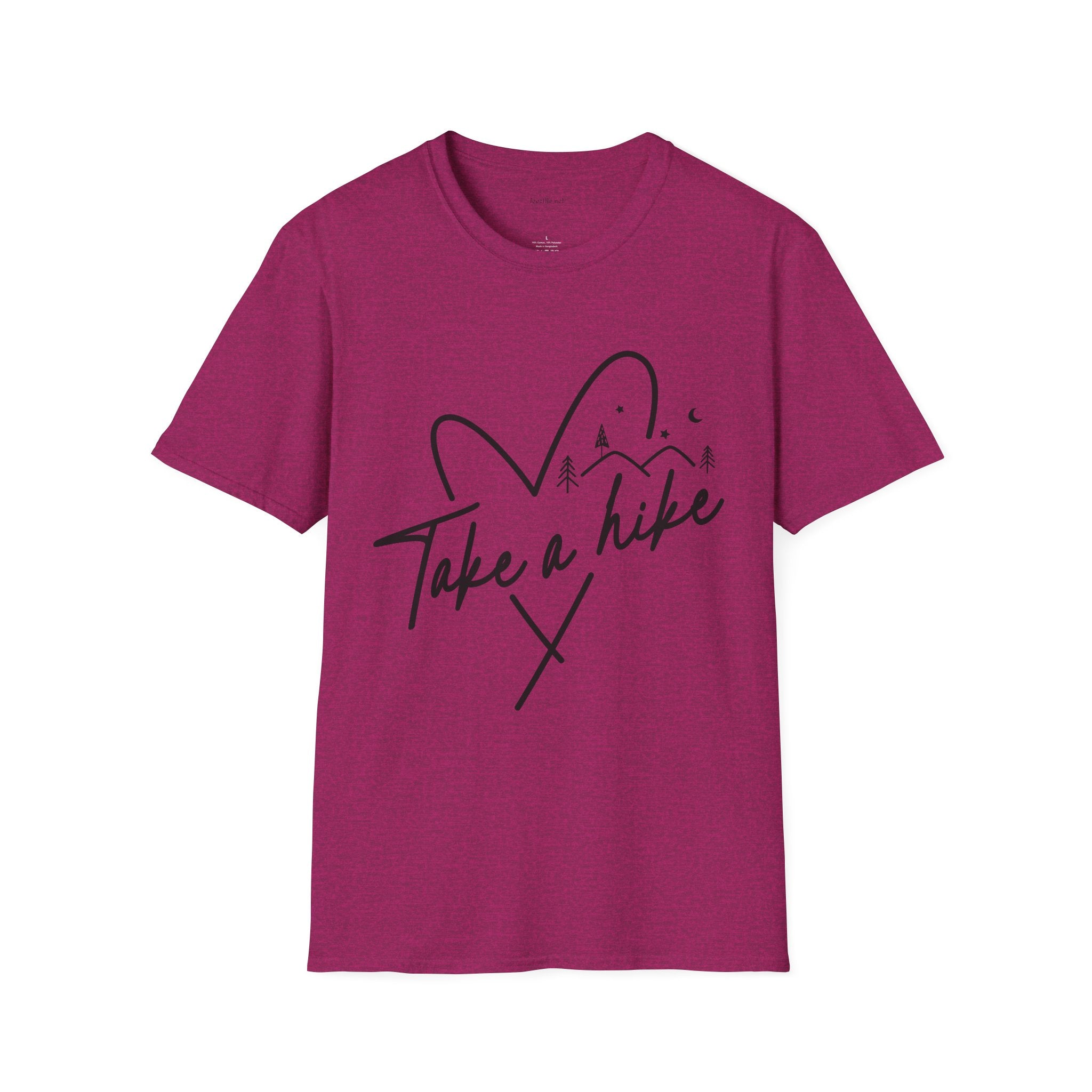 Take a Hike (black) - Unisex Softstyle T-Shirt 100% Cotton Graphic