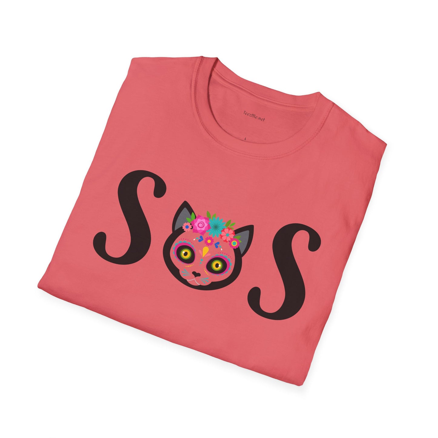 S O S - Unisex Softstyle T-Shirt 100% Cotton Graphic