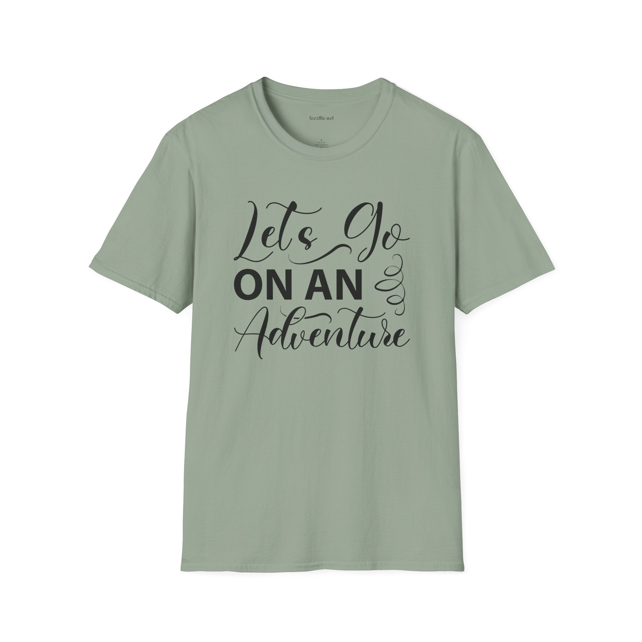 Let's Go On an Adventure Unisex Softstyle T-Shirt 100% Cotton Graphic