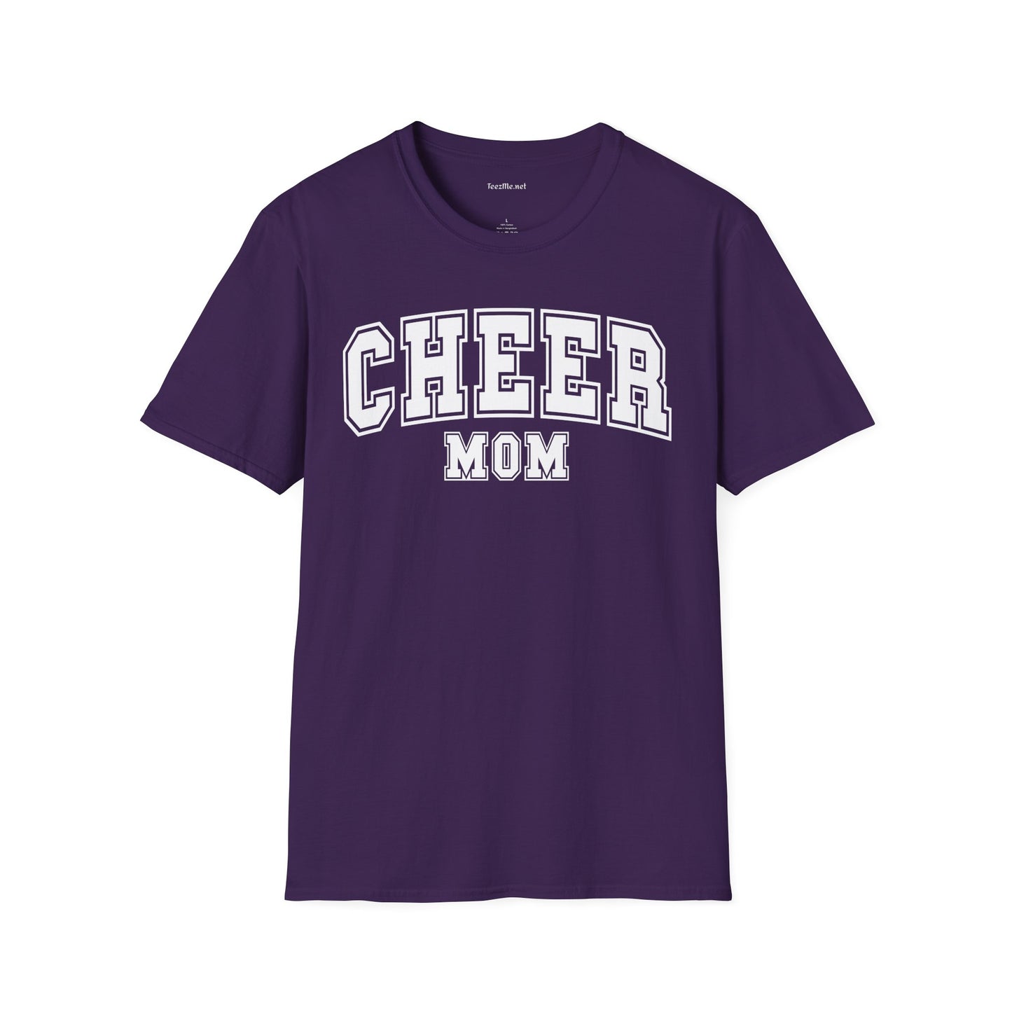 Cheer Mom Unisex Soft Style T-Shirt 100% Cotton Graphic