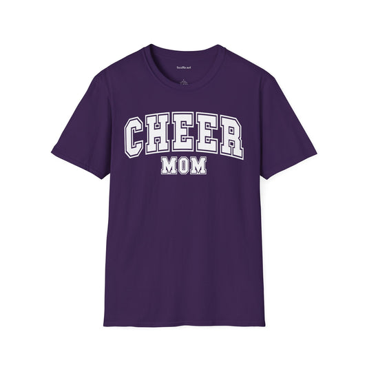 Cheer Mom Unisex Soft Style T-Shirt 100% Cotton Graphic