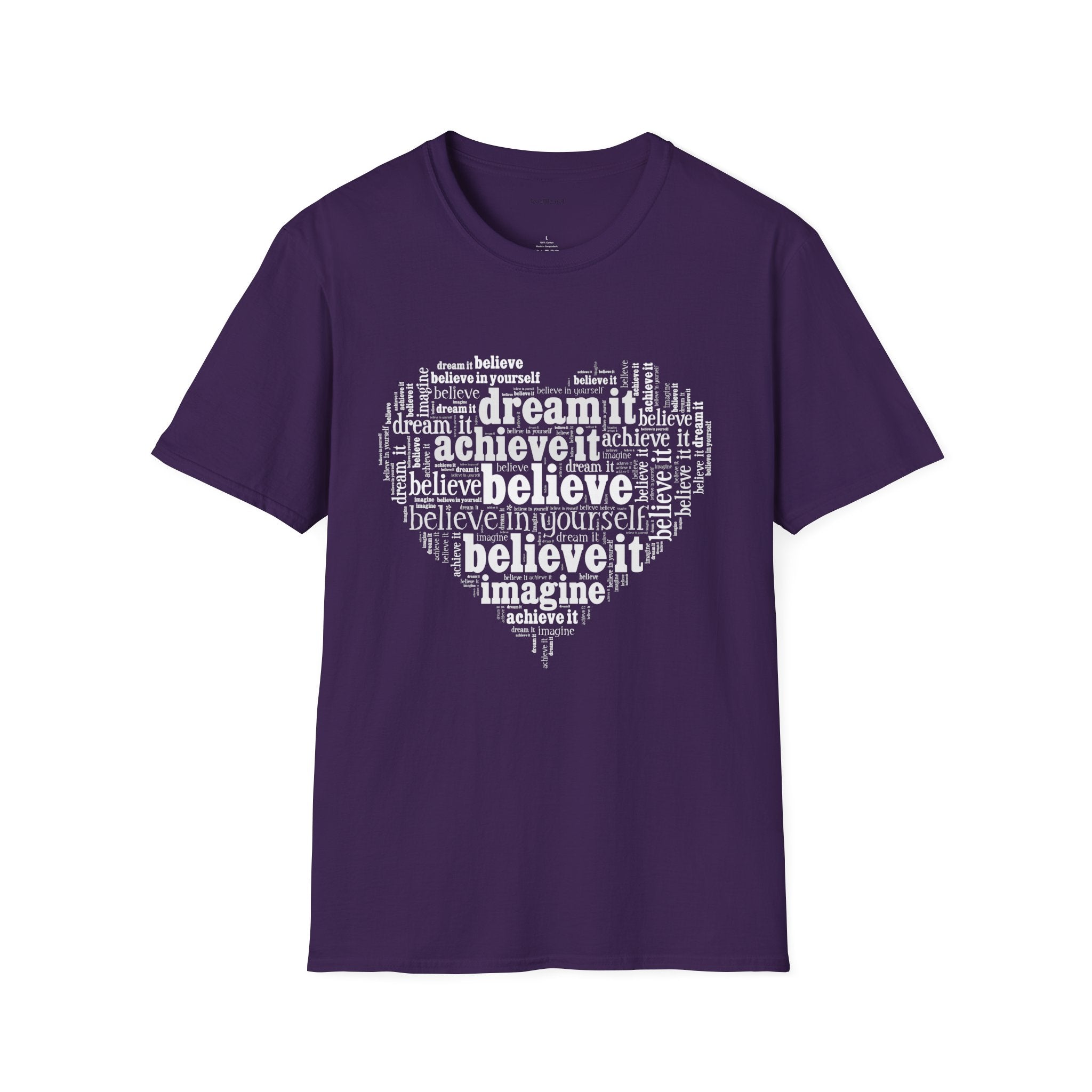 Dream Believe Achieve It - Unisex Softstyle T-Shirt 100% Cotton Graphic