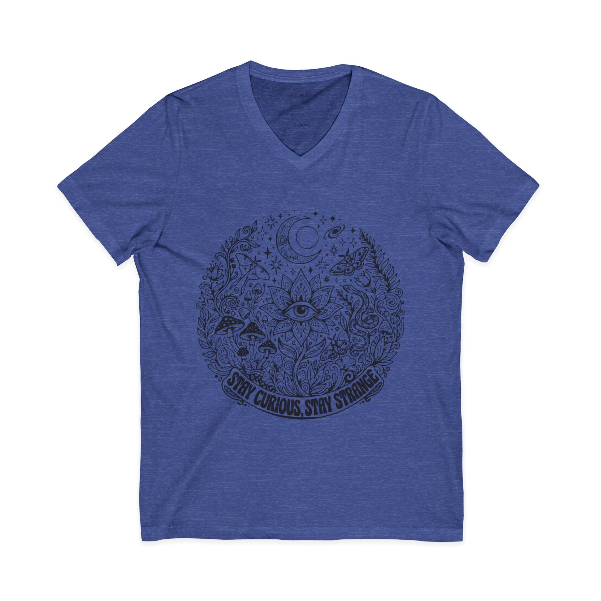 Stay Curious Stay Strong V-Neck Tee