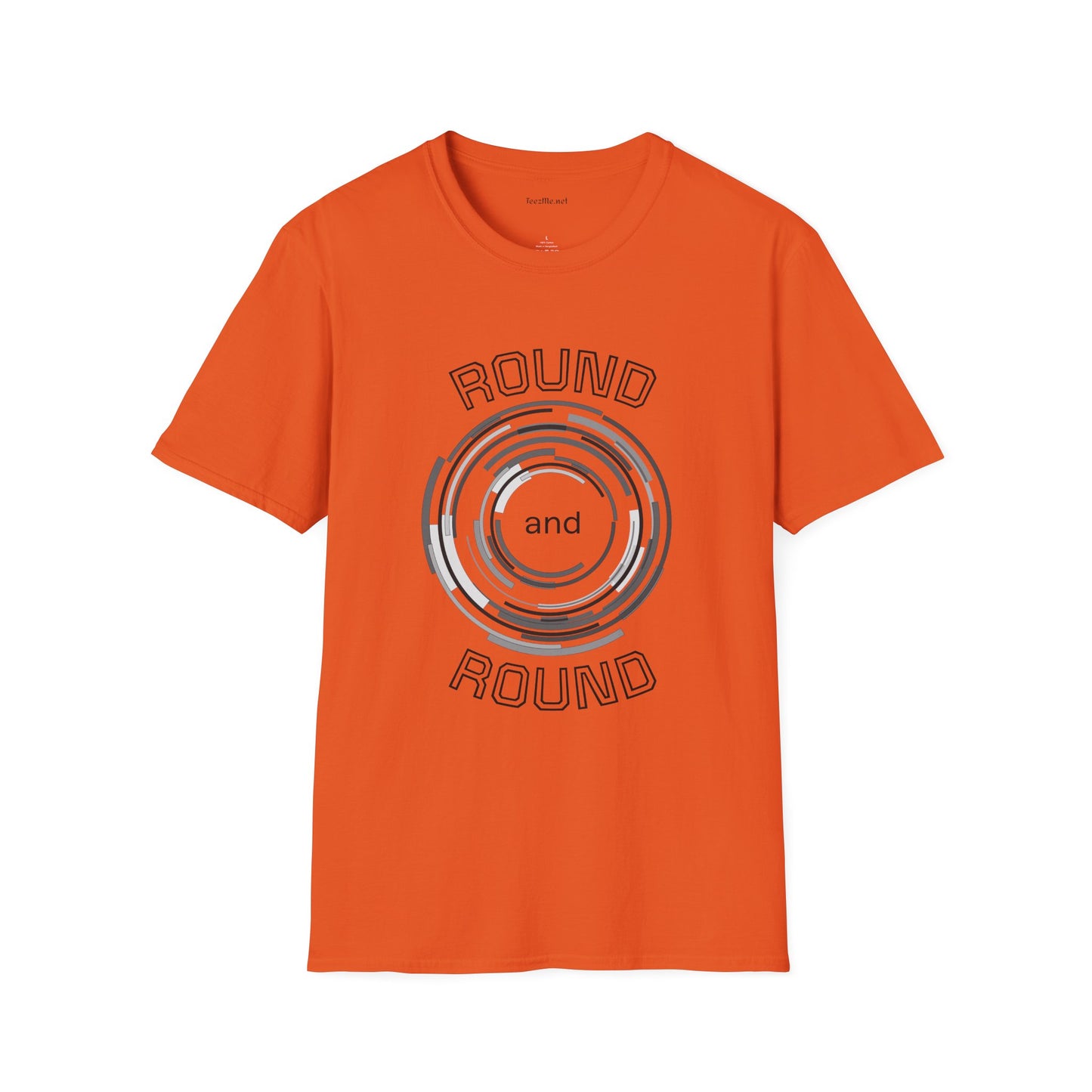 Round and Round - Unisex Softstyle T-Shirt 100% Cotton Graphic