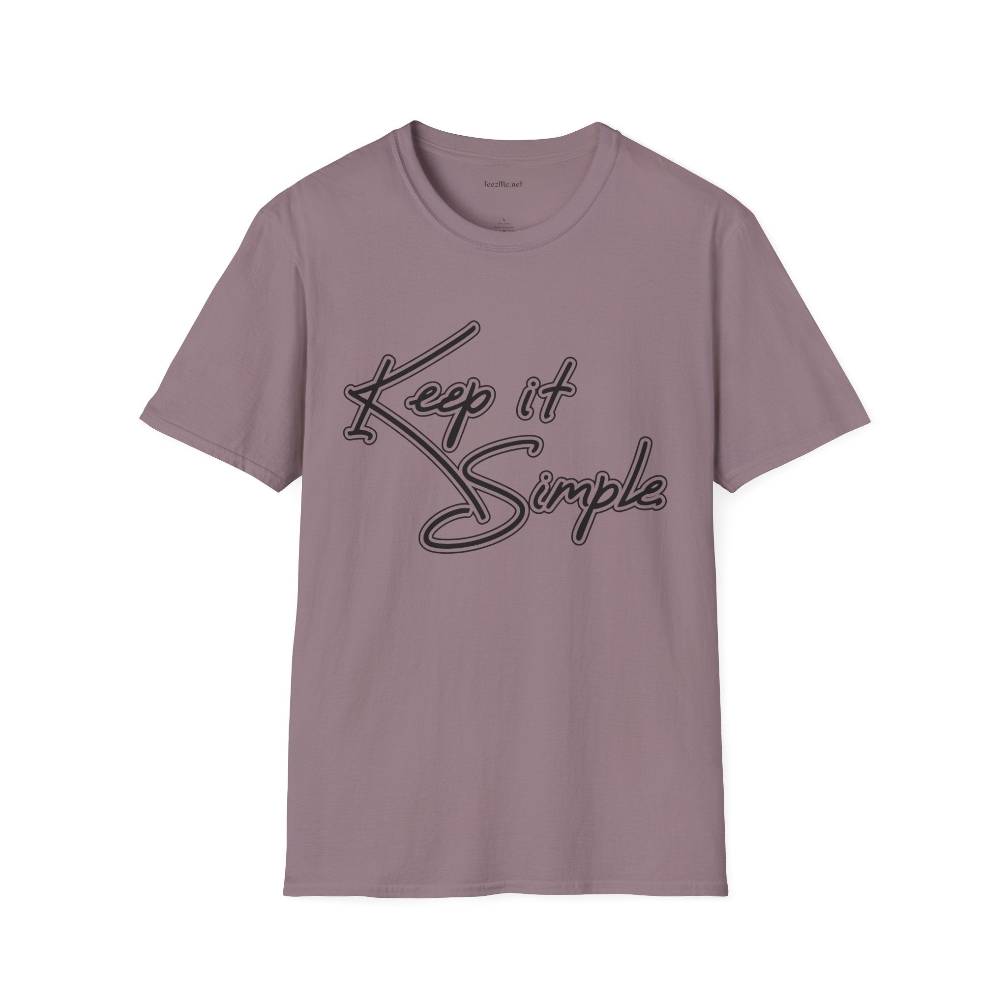 Keep It Simple T-Shirt — Minimalist Script Graphic Tee