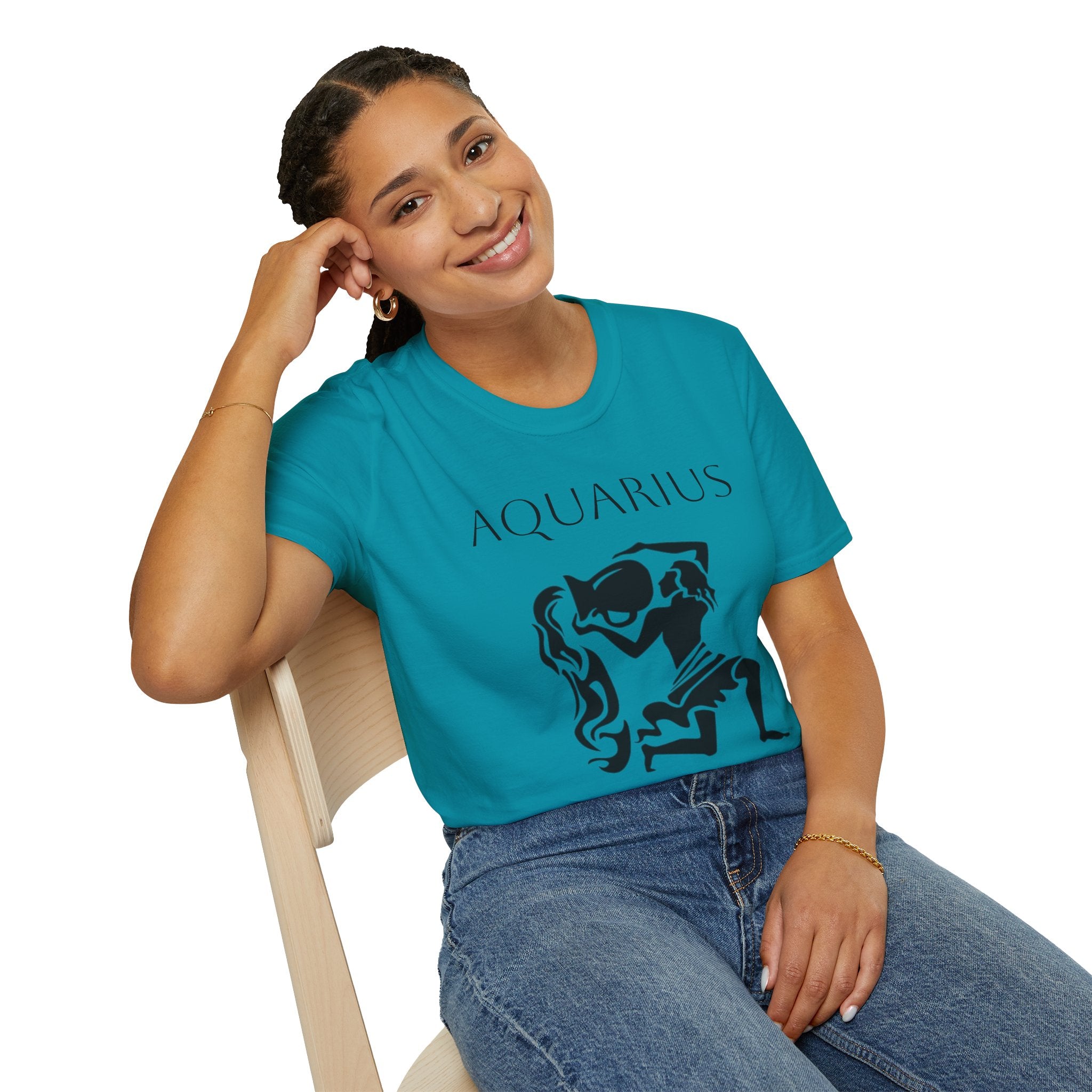 AQUARIUS - Unisex Softstyle T-Shirt 100% Cotton Graphic