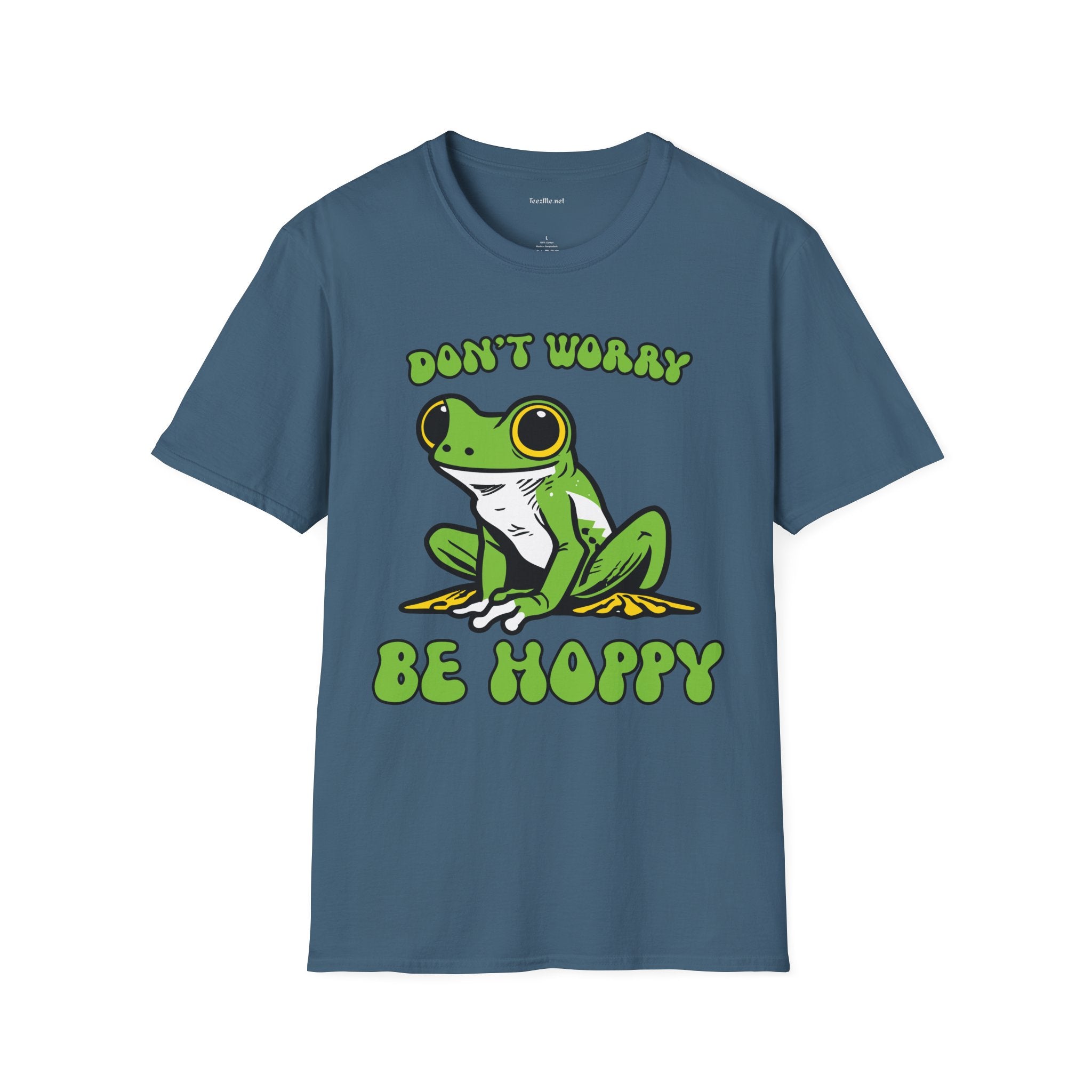 Don't Worry Be Hoppy Unisex Softstyle T-Shirt 100% Cotton Graphic