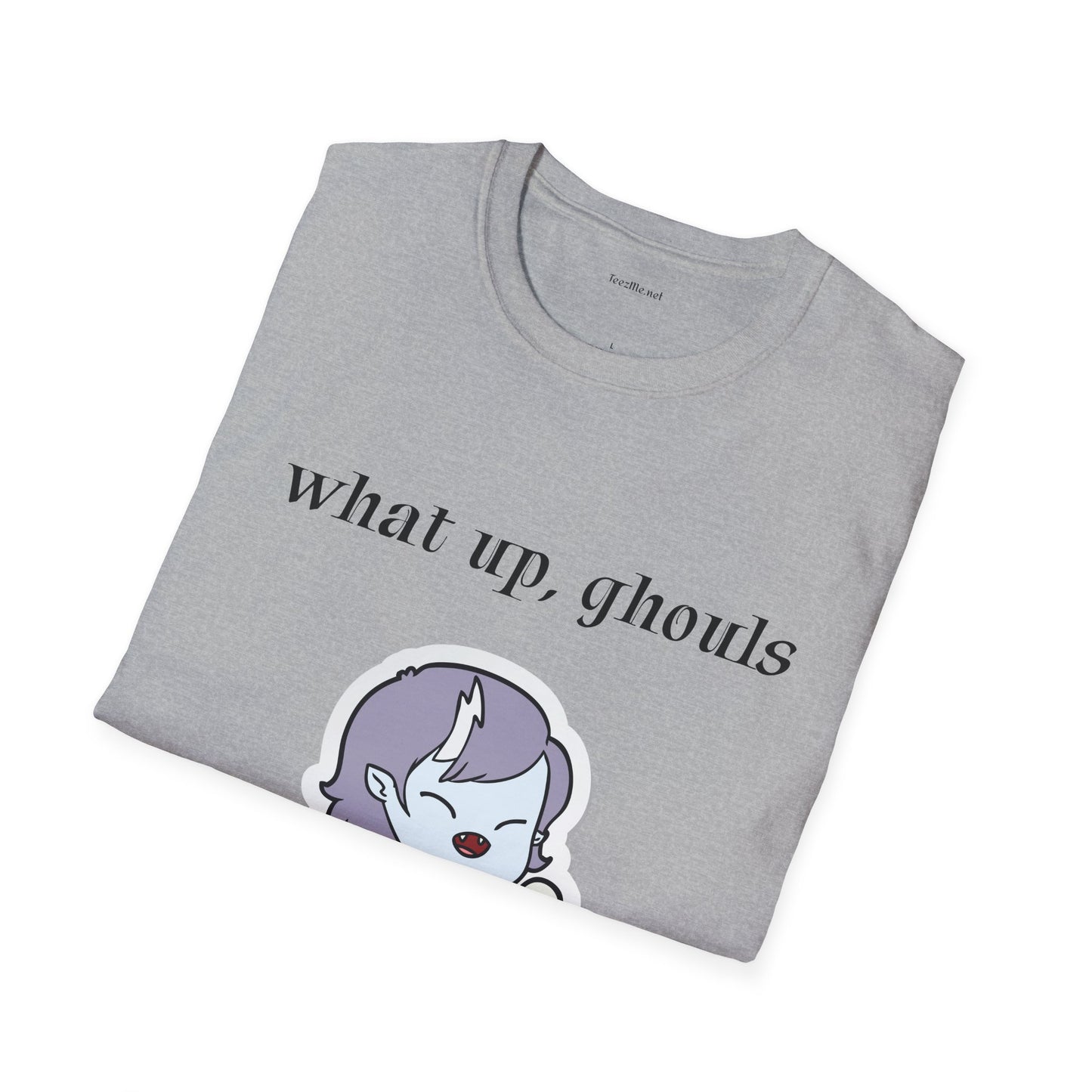 What up, ghouls - Unisex Softstyle T-Shirt 100% Cotton Graphic