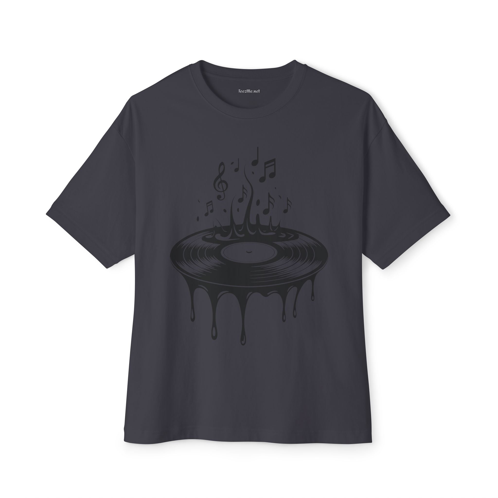 Spinning Vinyl (1) Unisex Oversized Boxy Tee