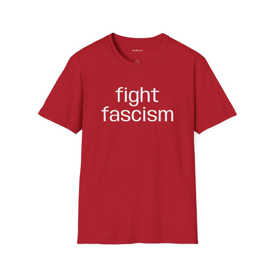 Fight Fascism Unisex Softstyle T-Shirt 100% Cotton Graphic