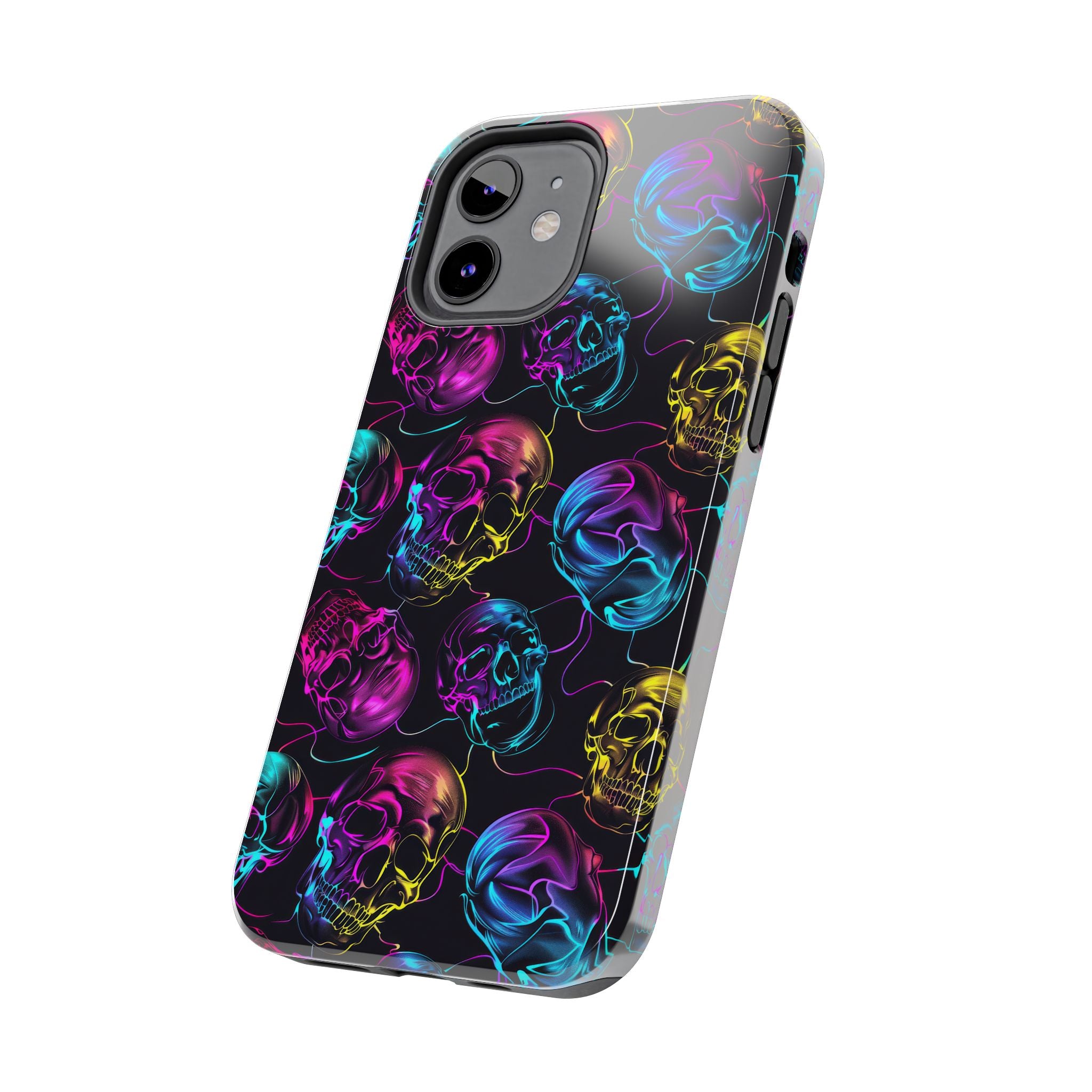 Neon Skull Cell Phone Case Tough Phone Cases
