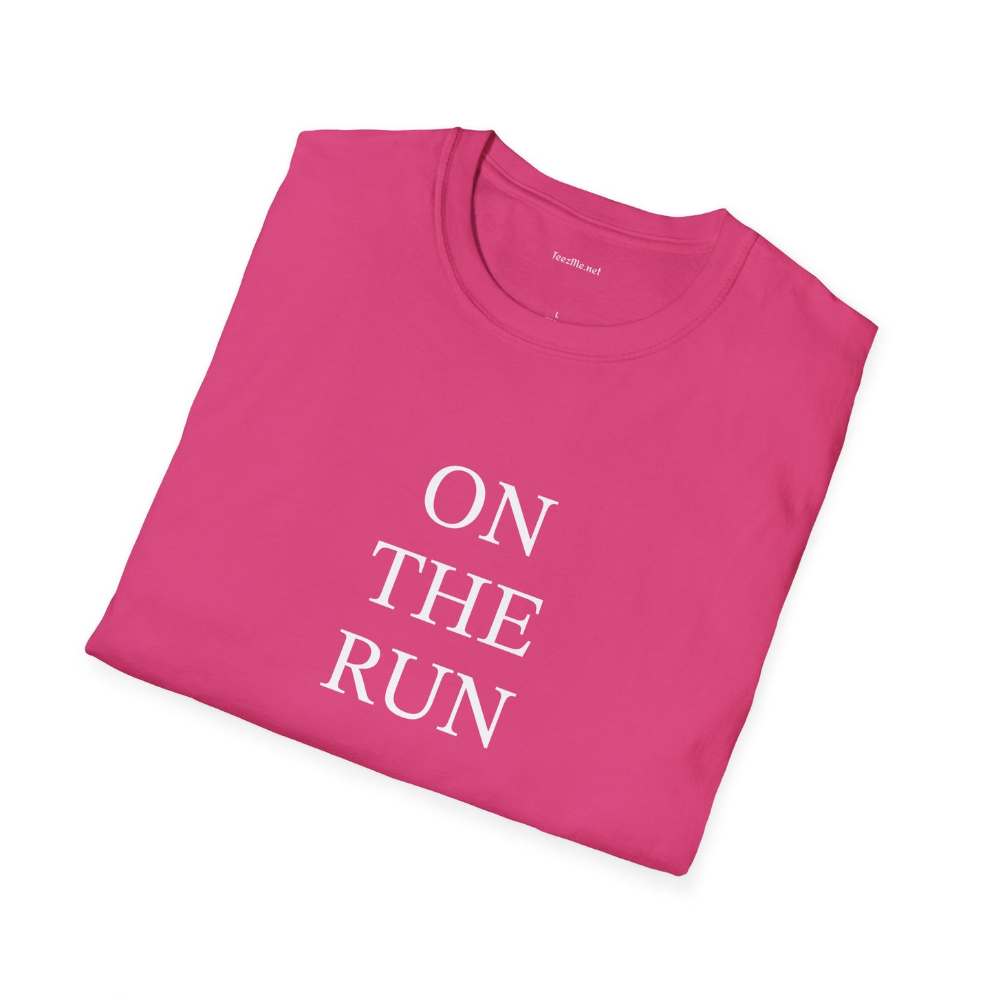 ON THE RUN - Unisex Softstyle T-Shirt 100% Cotton Graphic