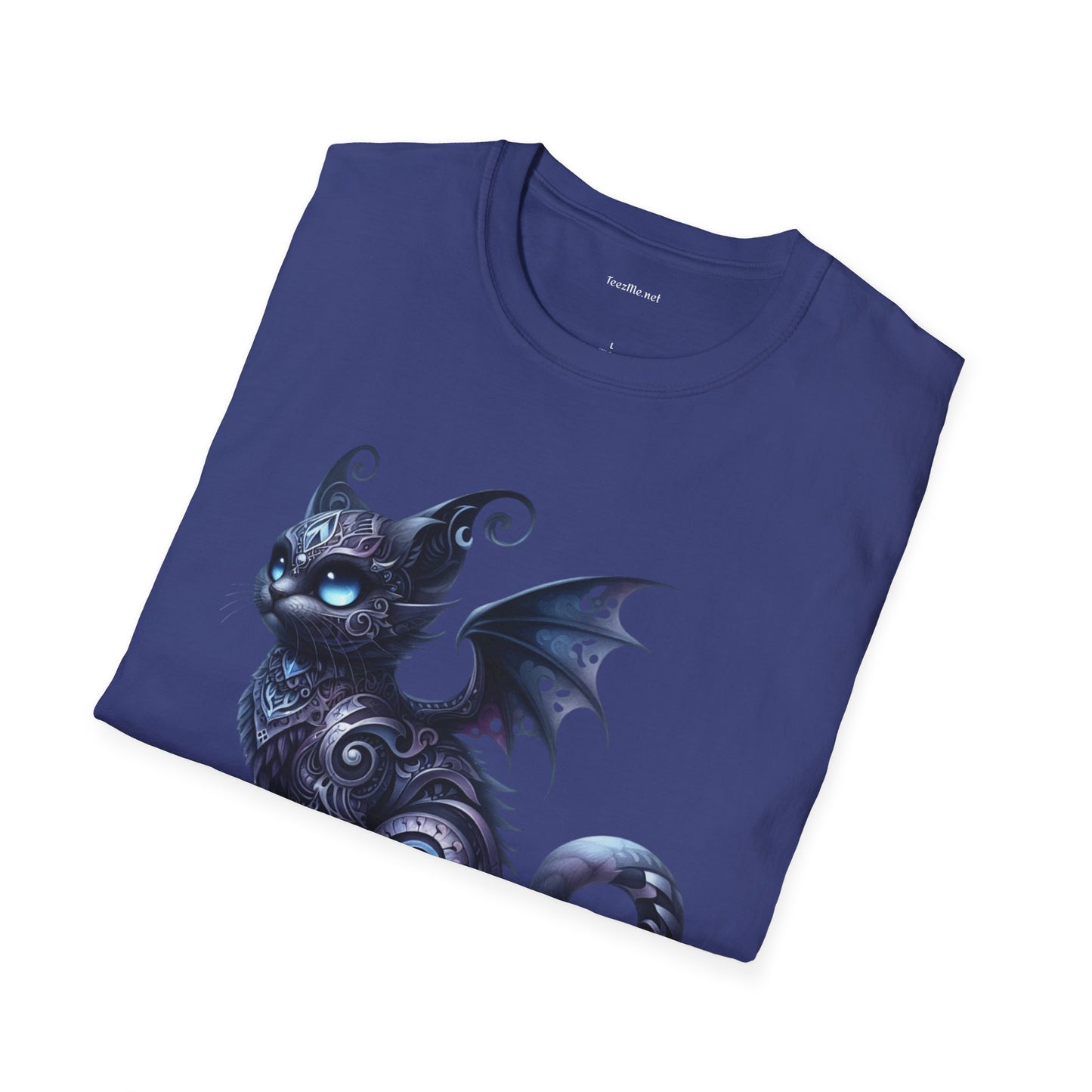 Black Fairy Cat -Shirt 100% Cotton Graphic