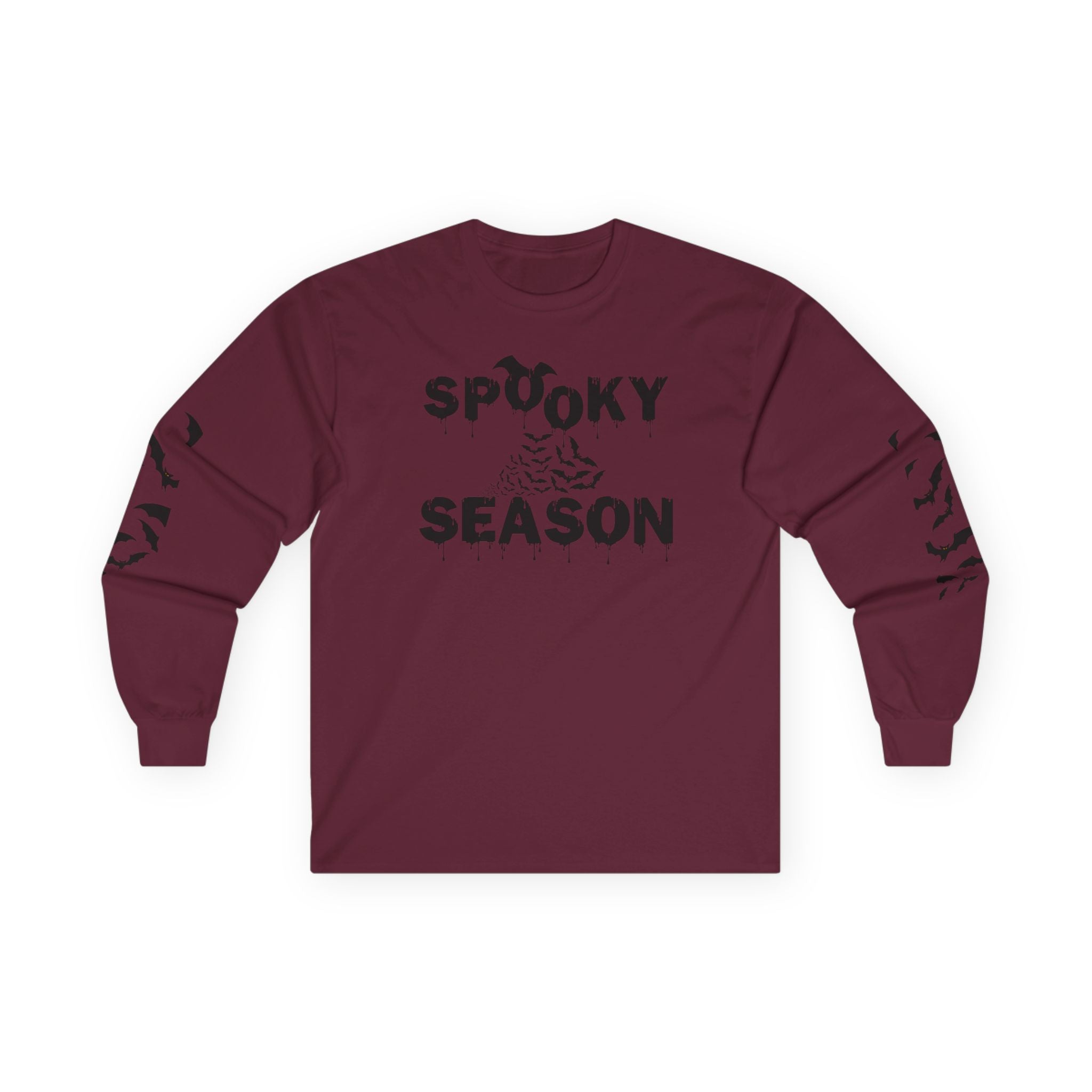 Spooky Season with Bats Unisex Ultra Cotton Long Sleeve Tee