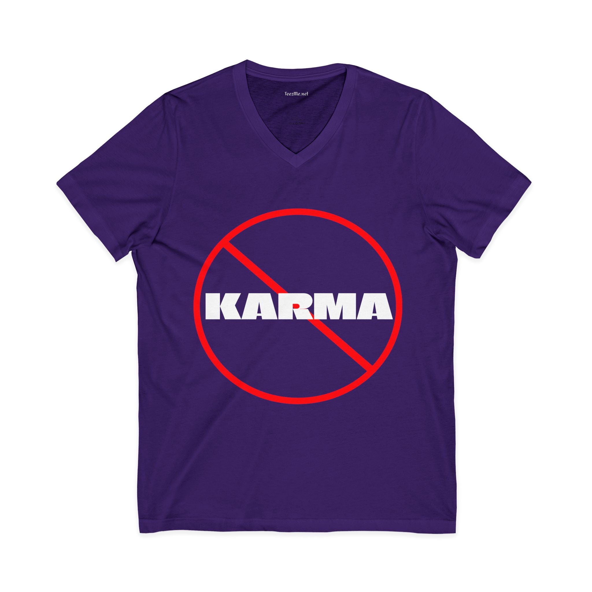 KARMA (unwanted) - Unisex Jersey Short Sleeve V-Neck Tee