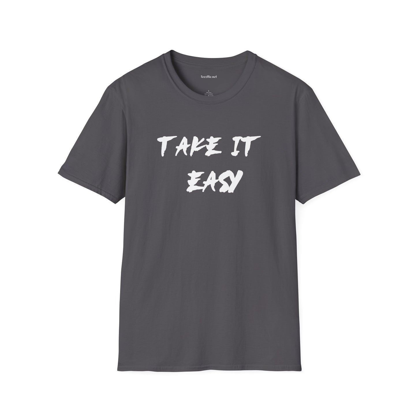 Take It Easy (white) Unisex Softstyle T-Shirt 100% Cotton