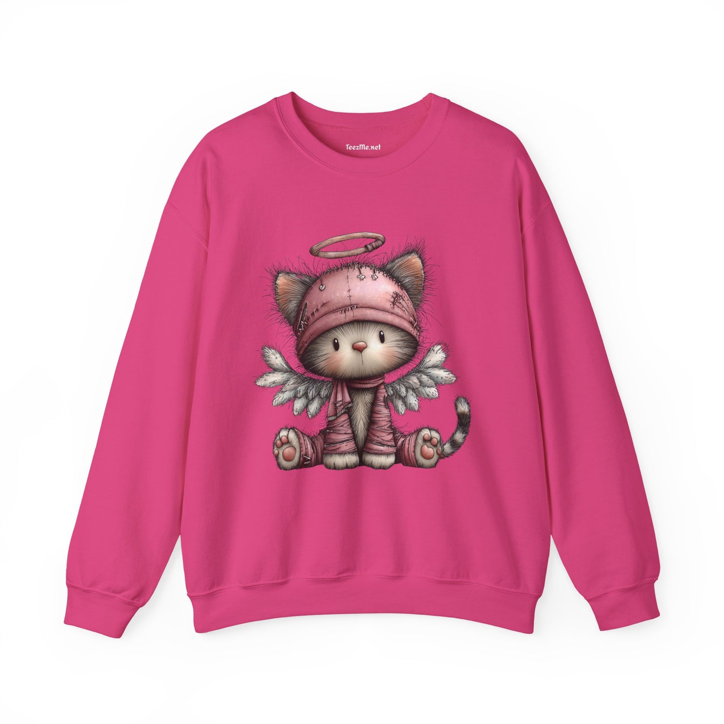 Whimsical Holiday Cat 03 Unisex Heavy Blend™ Crewneck Sweatshirt
