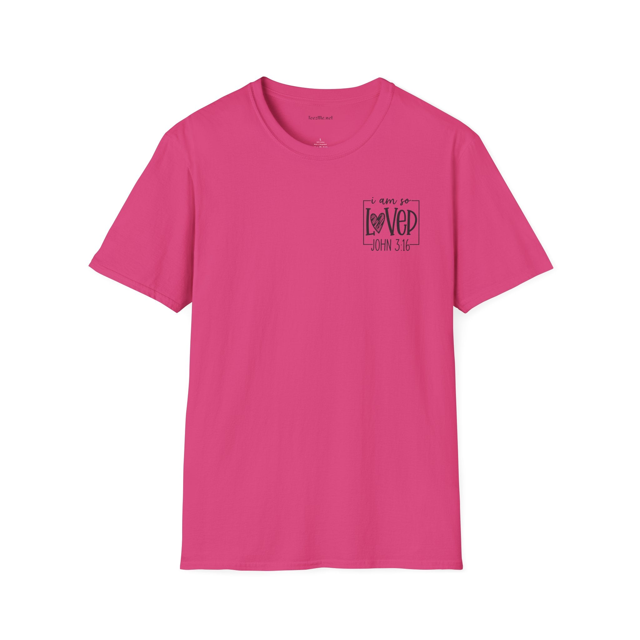 John 3:16 - Unisex Softstyle T-Shirt 100% Cotton Graphic
