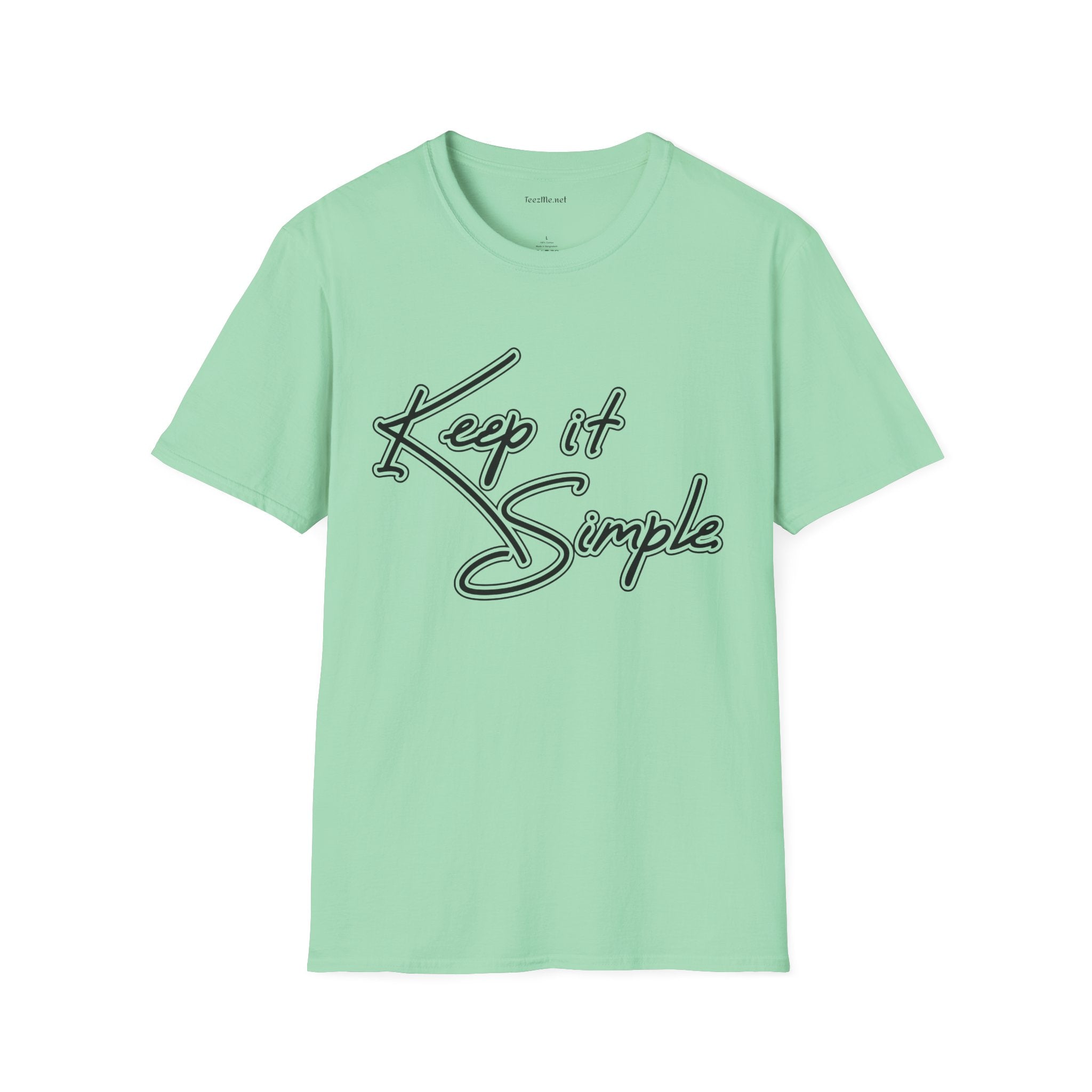 Keep It Simple T-Shirt — Minimalist Script Graphic Tee