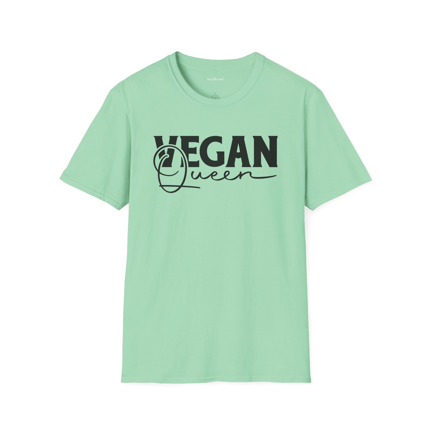 Vegan Queen Unisex Softstyle T-Shirt 100% Cotton Graphic