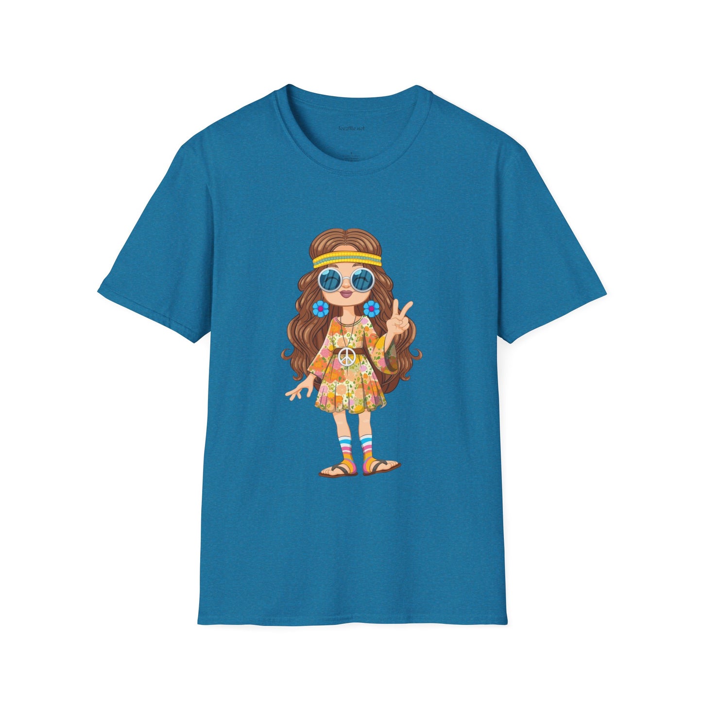 Hippie Girl - Unisex Ultra Cotton Tee 100% Cotton Graphic