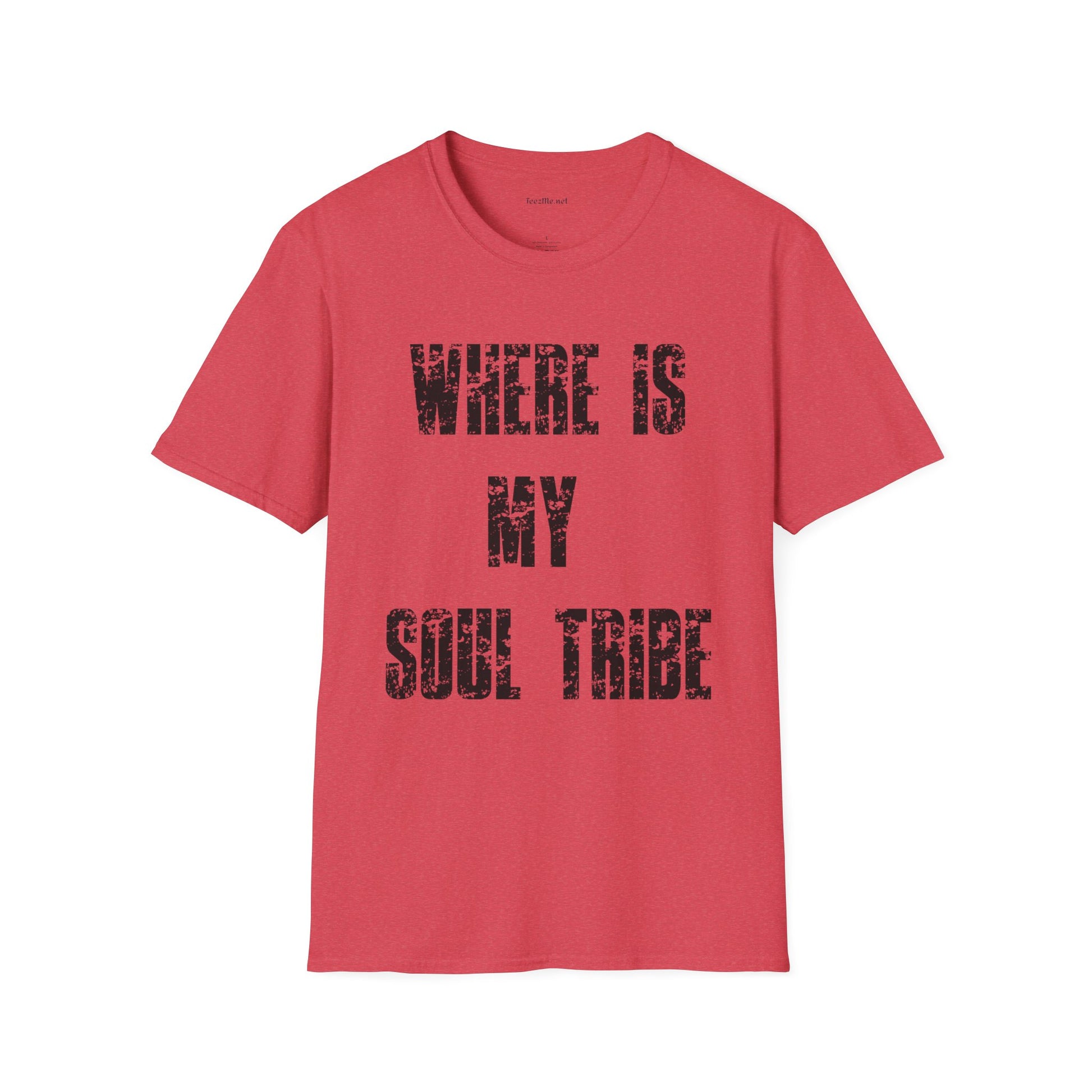 Where Is My Soul Tribe (Grunge) Unisex Soft Style T-Shirt 100% Cotton Graphic