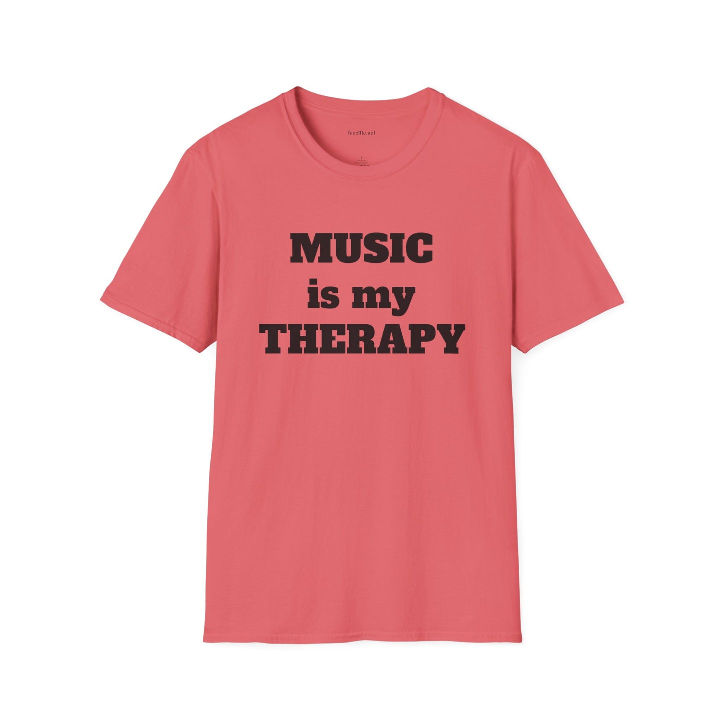 Music is my Therapy - Unisex Softstyle T-Shirt 100% Cotton Graphic