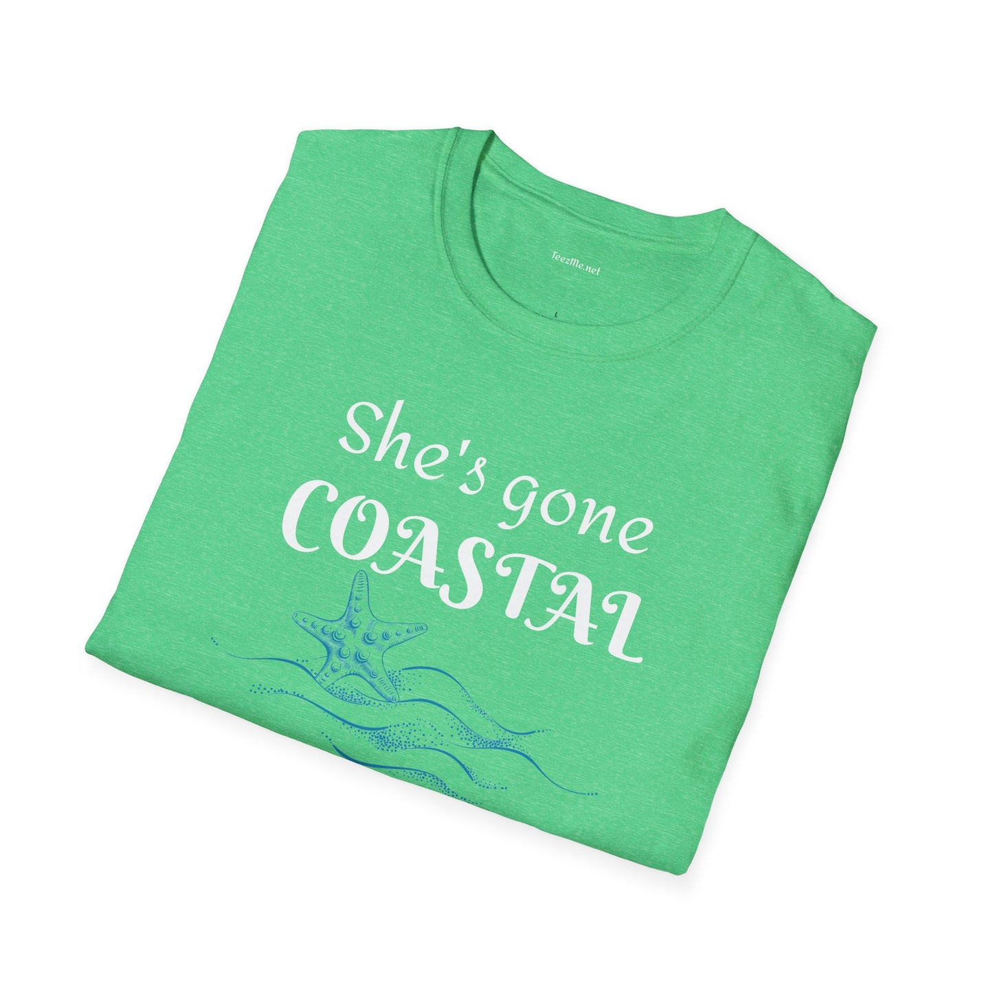 She's gone COASTAL - Unisex Softstyle T-Shirt 100% Cotton Graphic