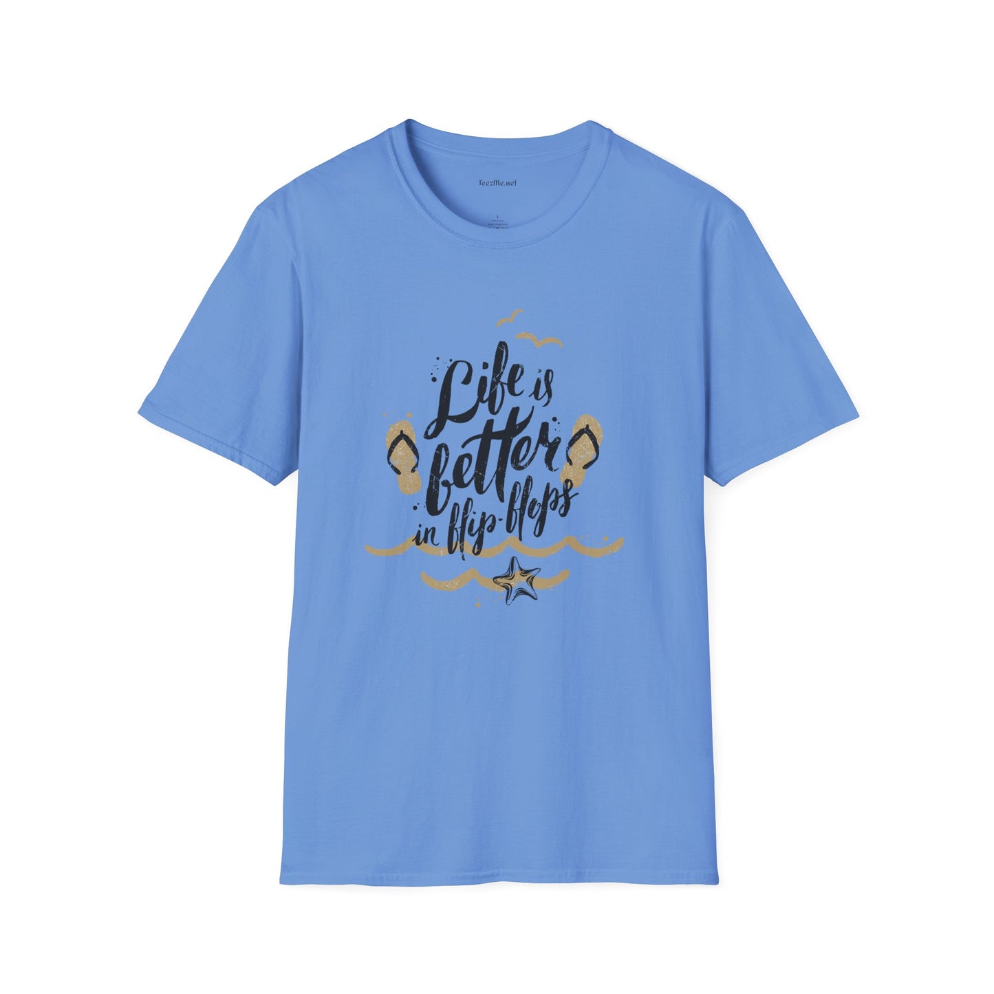 Life is better in Flip Flops - Unisex Softstyle T-Shirt 100% Cotton Graphic