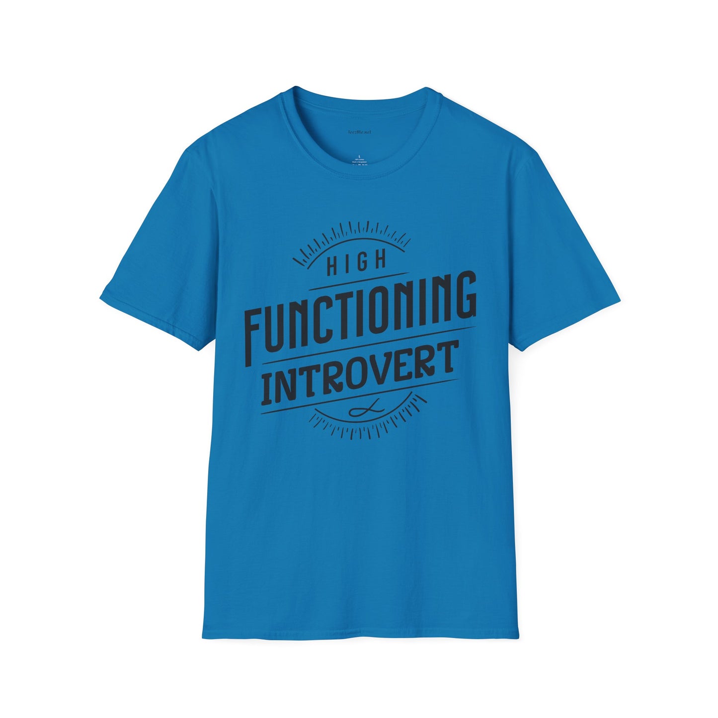 Functioning Introvert - Unisex Softstyle T-Shirt 100% Cotton Graphic