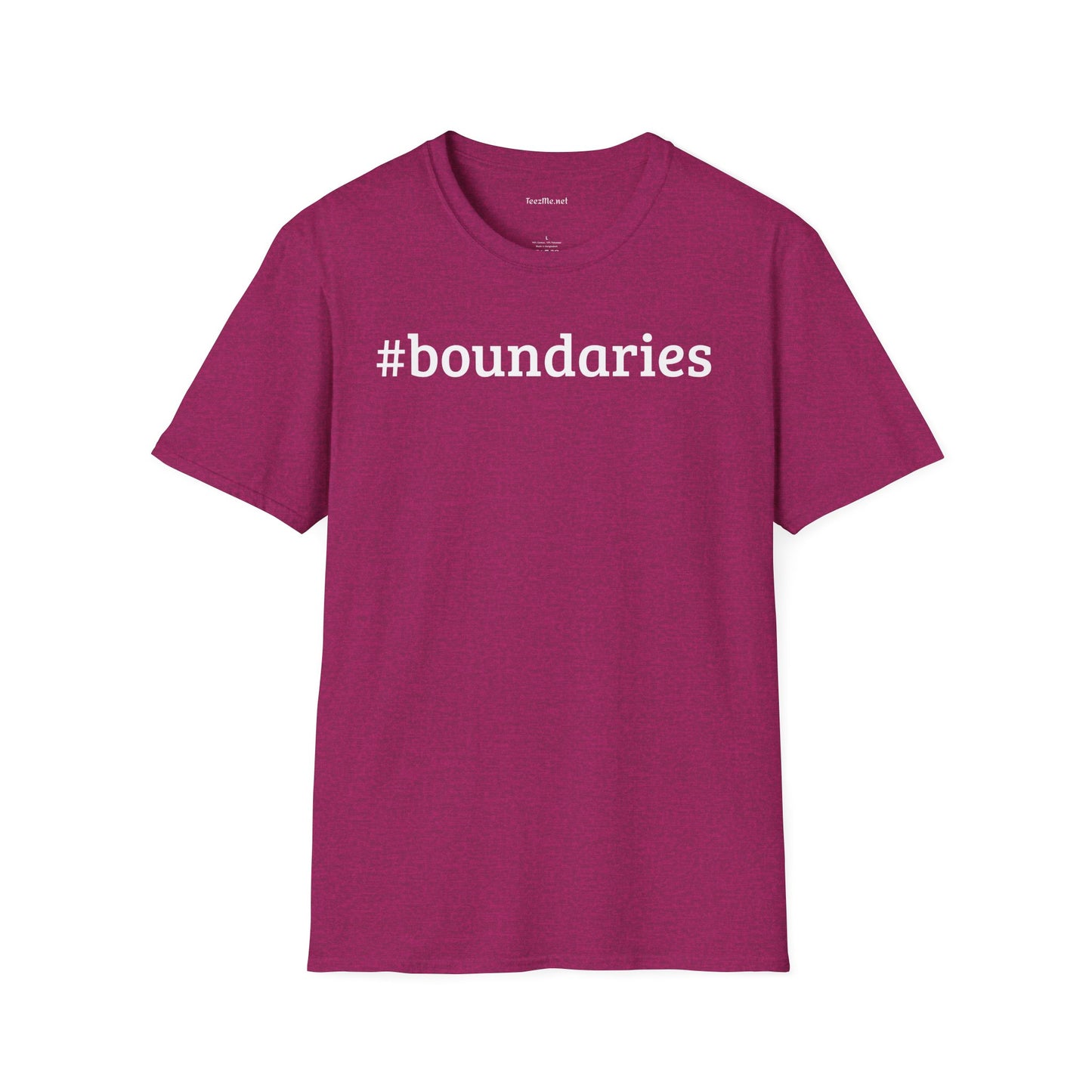 #boundaries Unisex Softstyle T-Shirt 100% Cotton Graphic