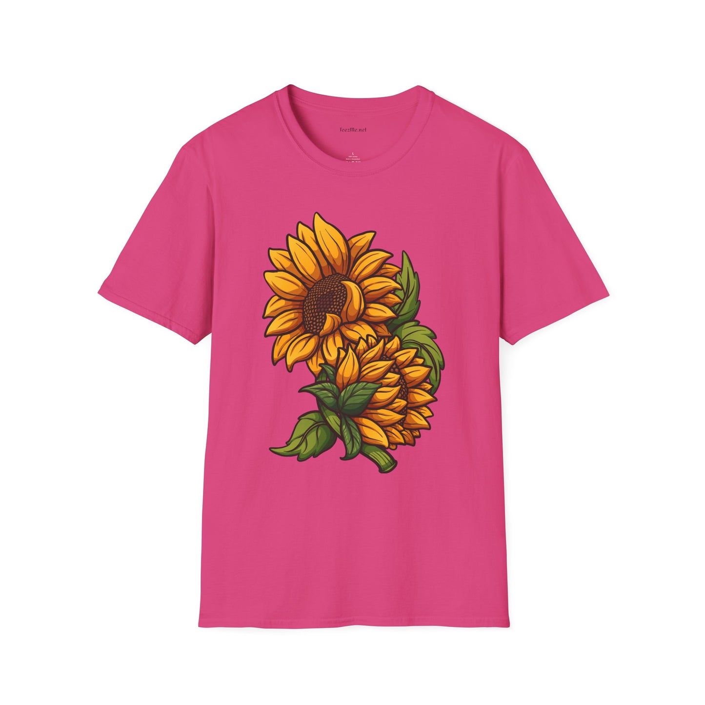 Sunflower (image) - Unisex Softstyle T-Shirt 100% Cotton Graphic
