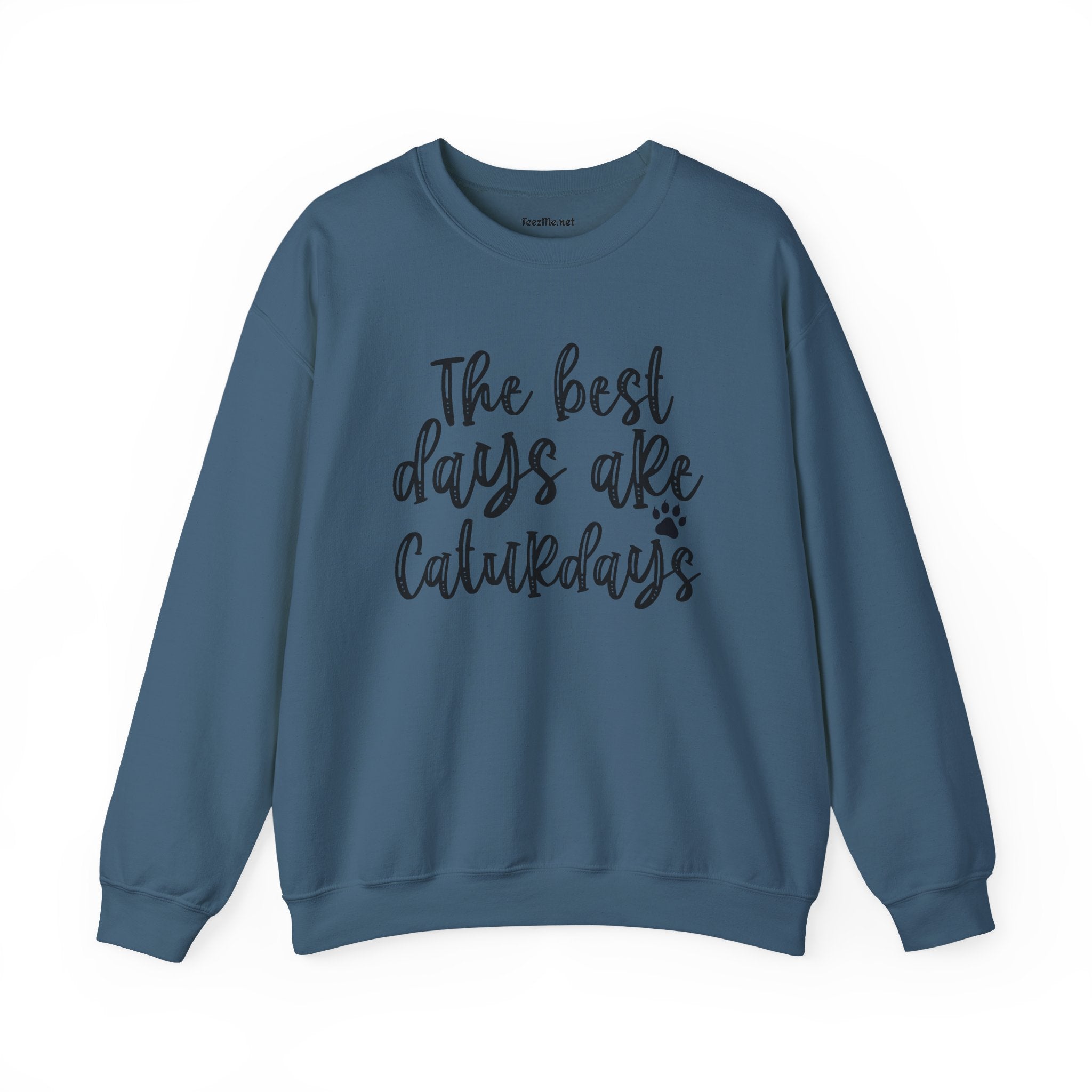 The best days are Caturdays Unisex Heavy Blend™ Crewneck Sweatshirt Graphic