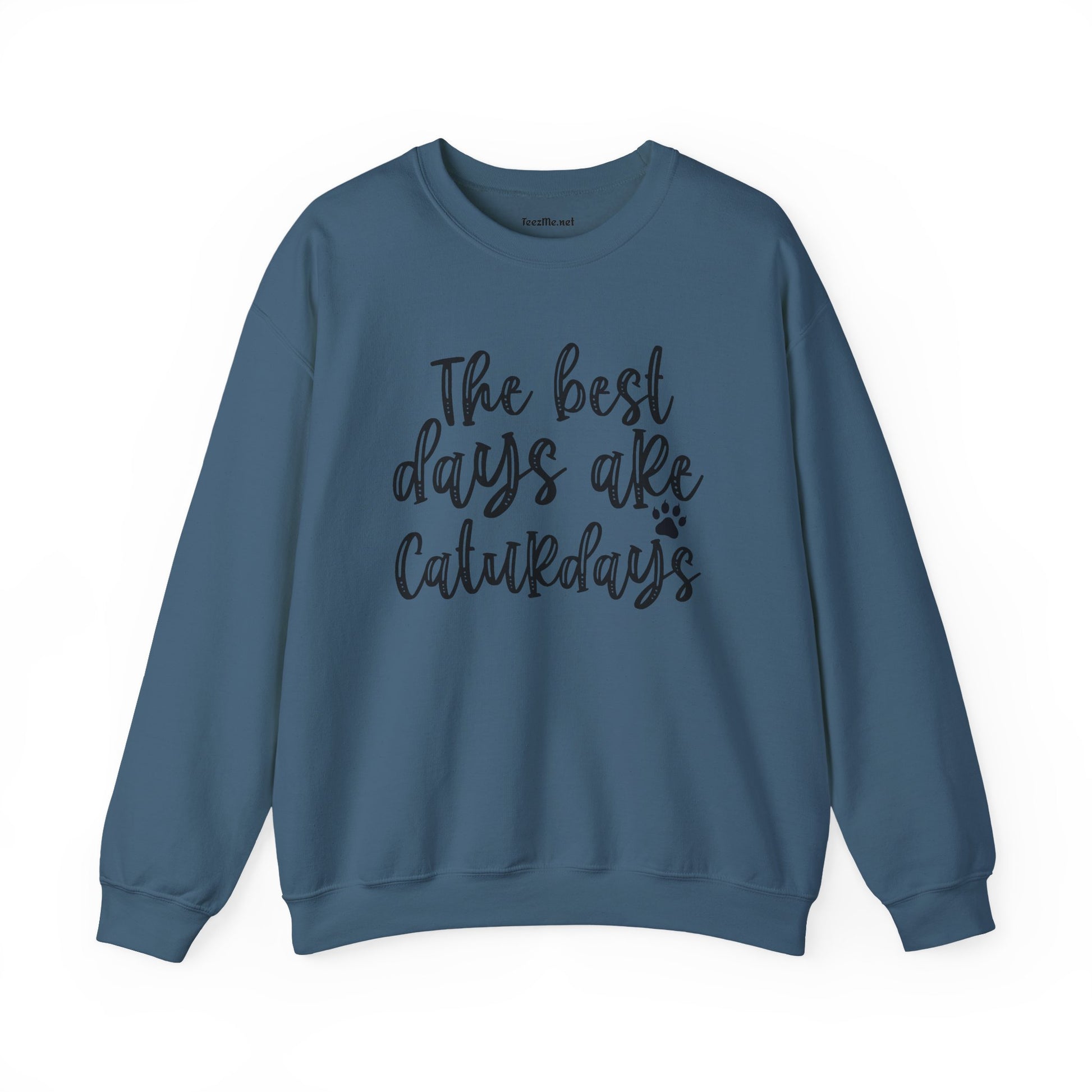 The best days are Caturdays Unisex Heavy Blend™ Crewneck Sweatshirt Graphic