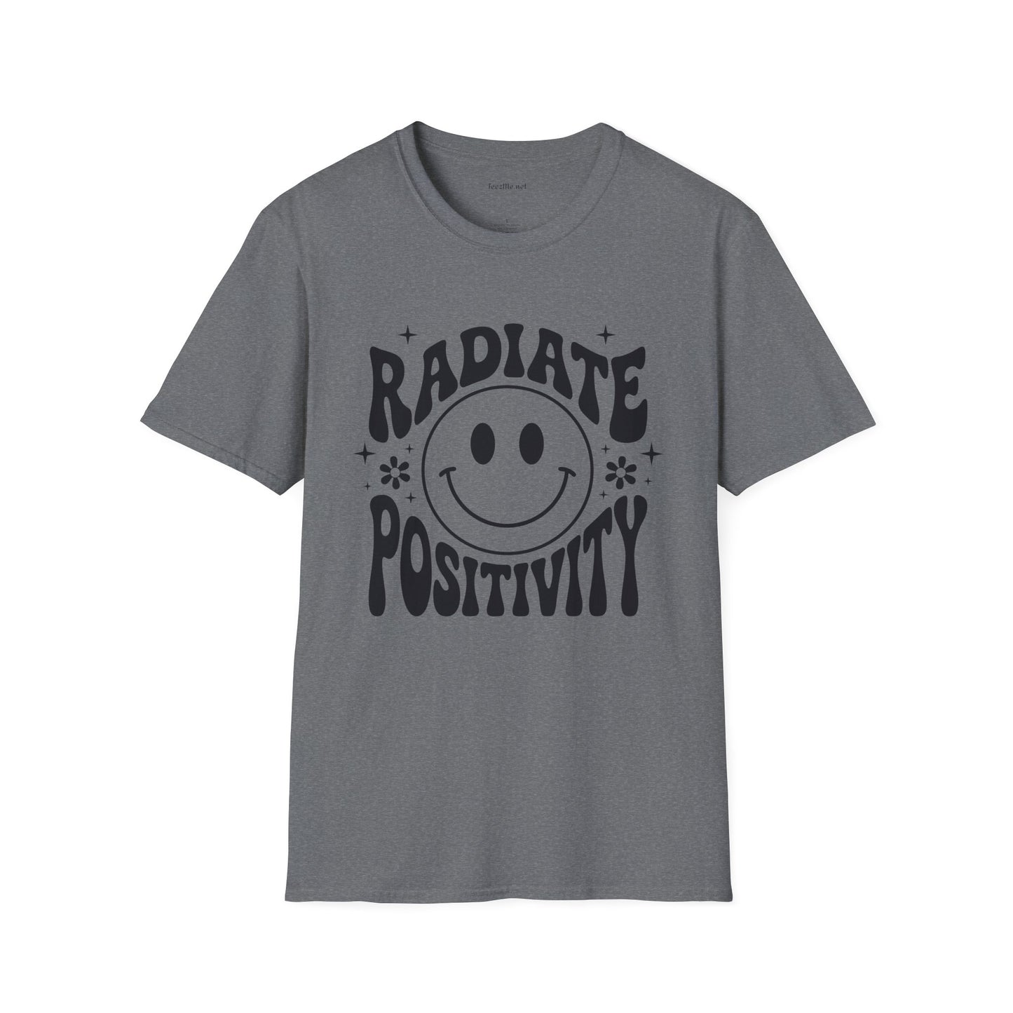 Radiate Positivity :) 02 Unisex Soft Style T-Shirt 100% Cotton Graphic
