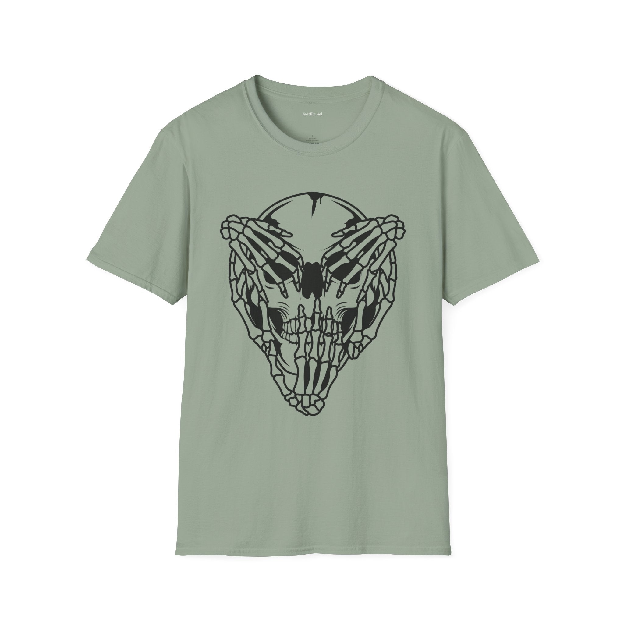 Hear Speak See No Evil Skull Unisex Softstyle T-Shirt 100% Cotton Graphic