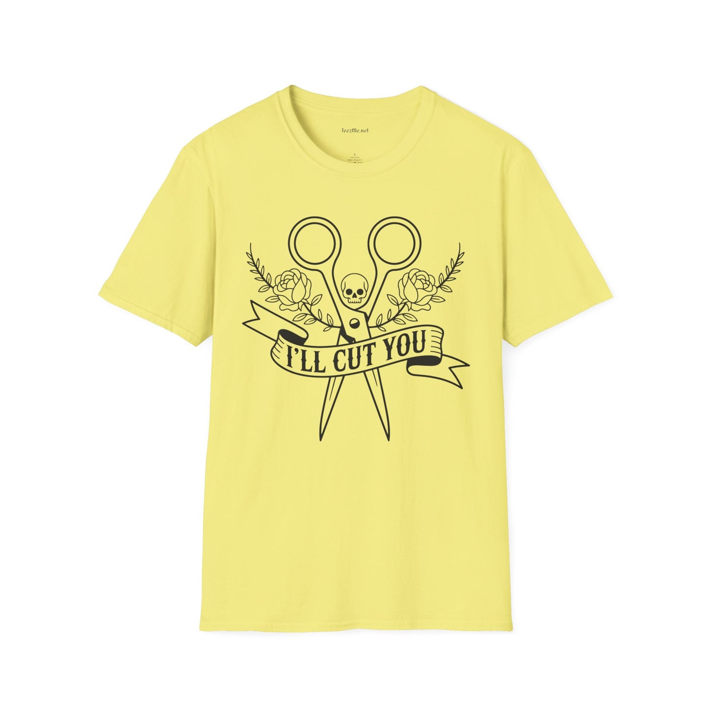 I'll Cut You Hairstylist Love Unisex Softstyle T-Shirt 100% Cotton Graphic
