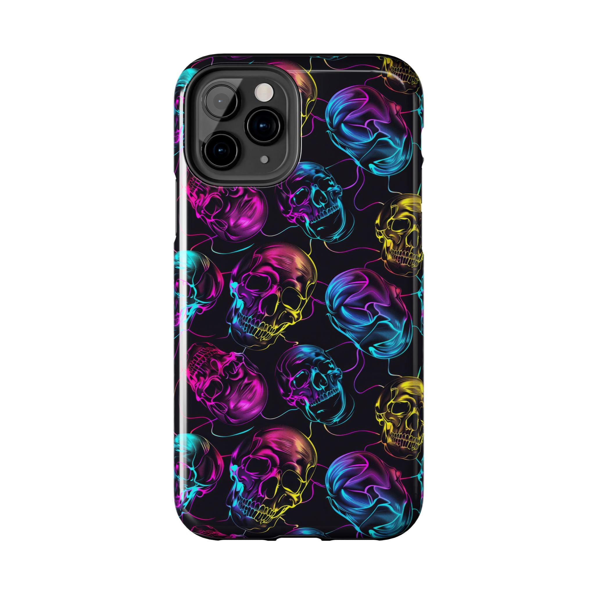 Neon Skull Cell Phone Case Tough Phone Cases