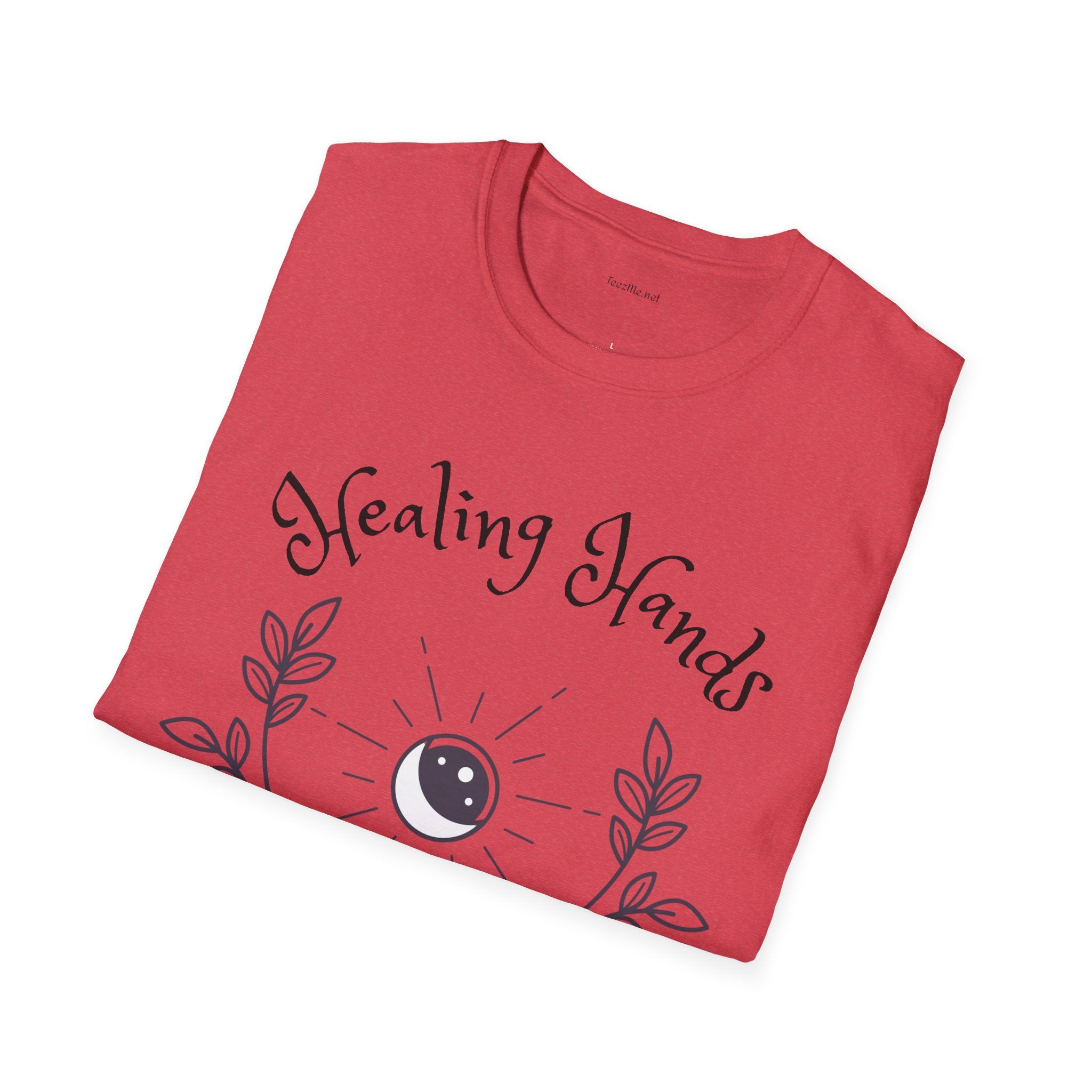 Healing Hands - Unisex Softstyle T-Shirt 100% Cotton Graphic #Reiki