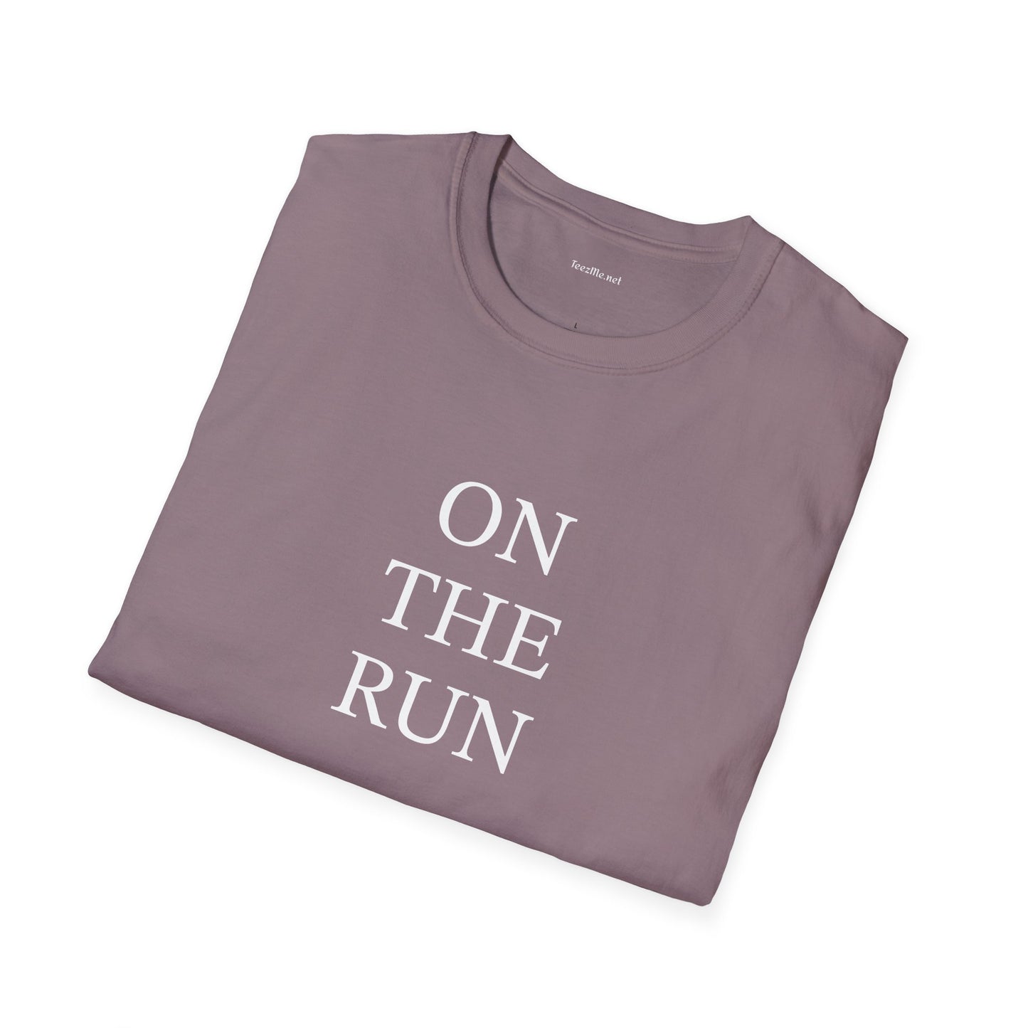 ON THE RUN - Unisex Softstyle T-Shirt 100% Cotton Graphic