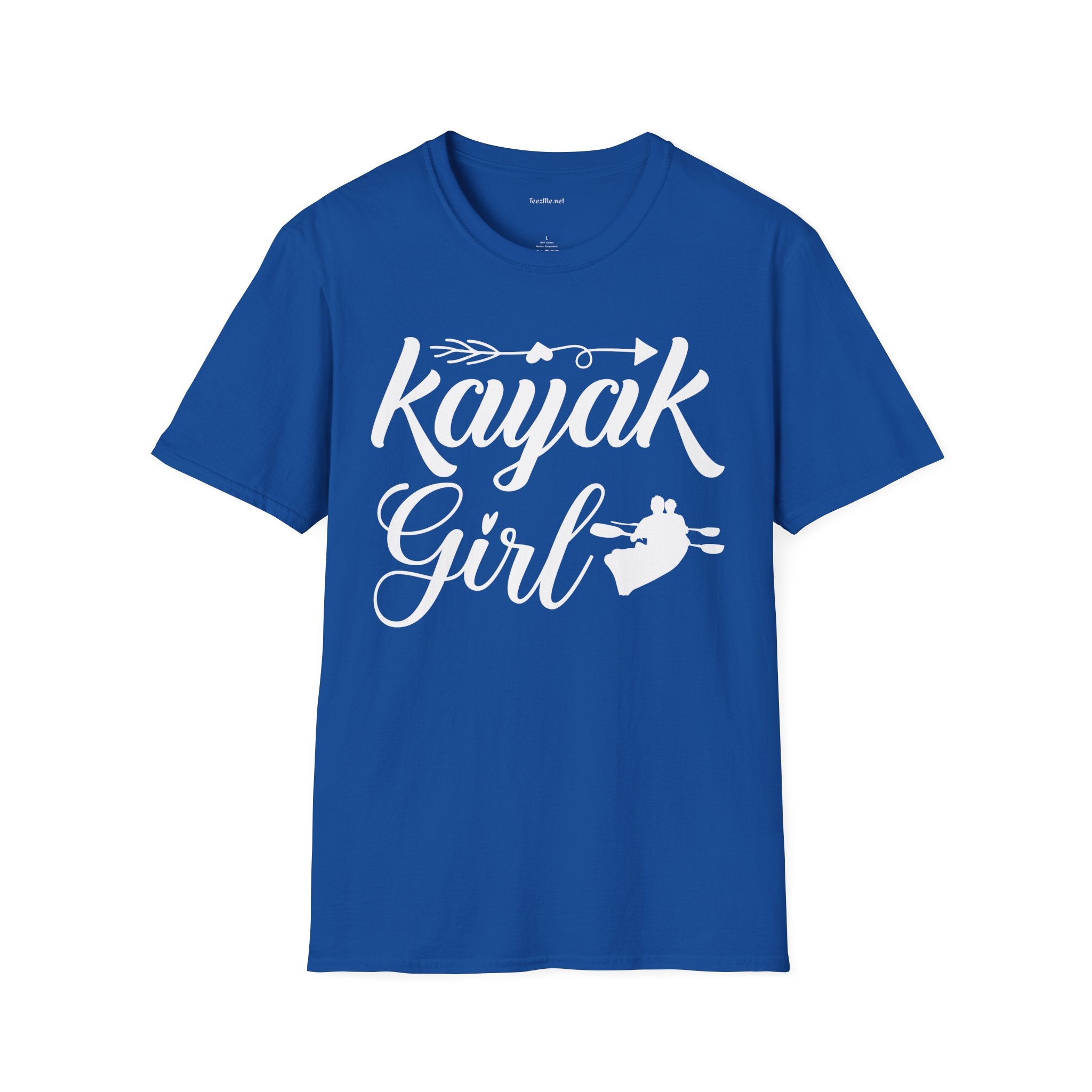 Kayak Girl - Unisex Softstyle T-Shirt 100% Cotton Graphic