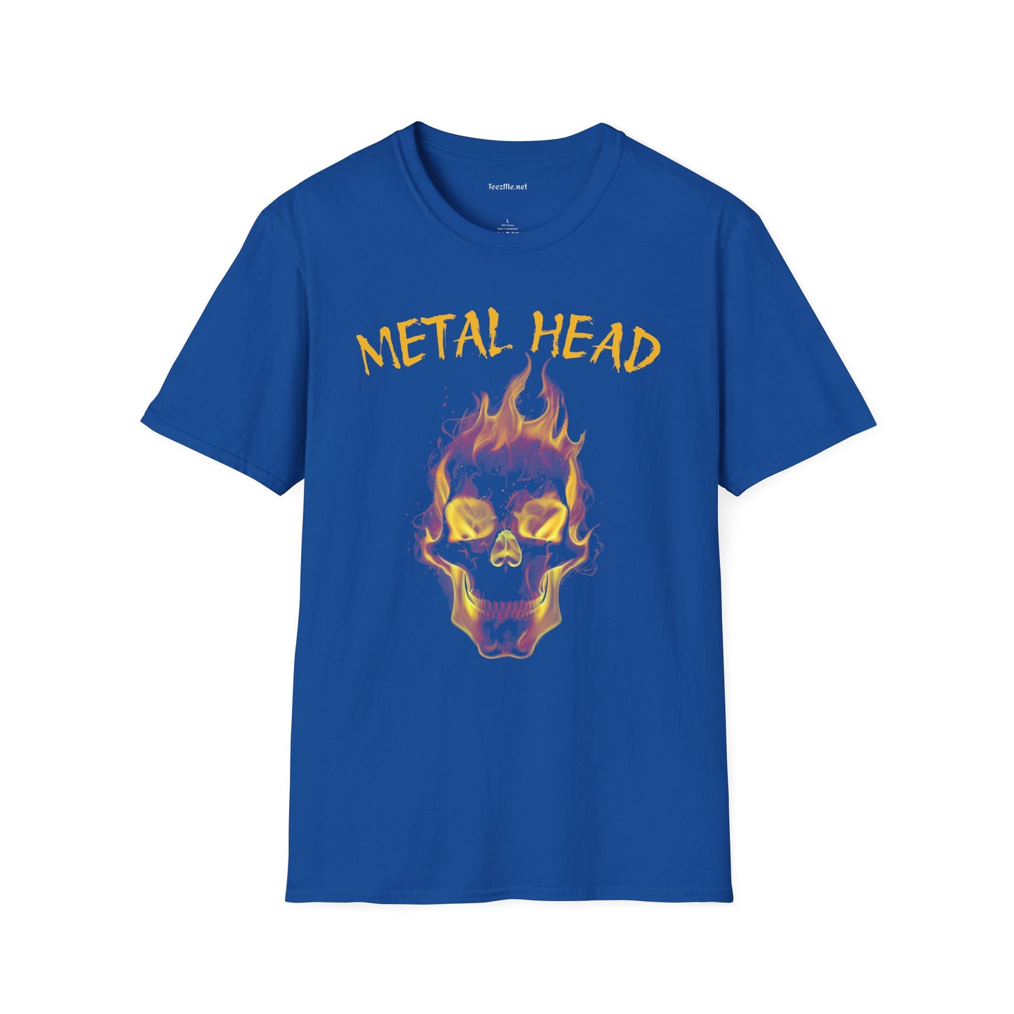 Metal Head - Unisex Softstyle T-Shirt 100% Cotton Graphic